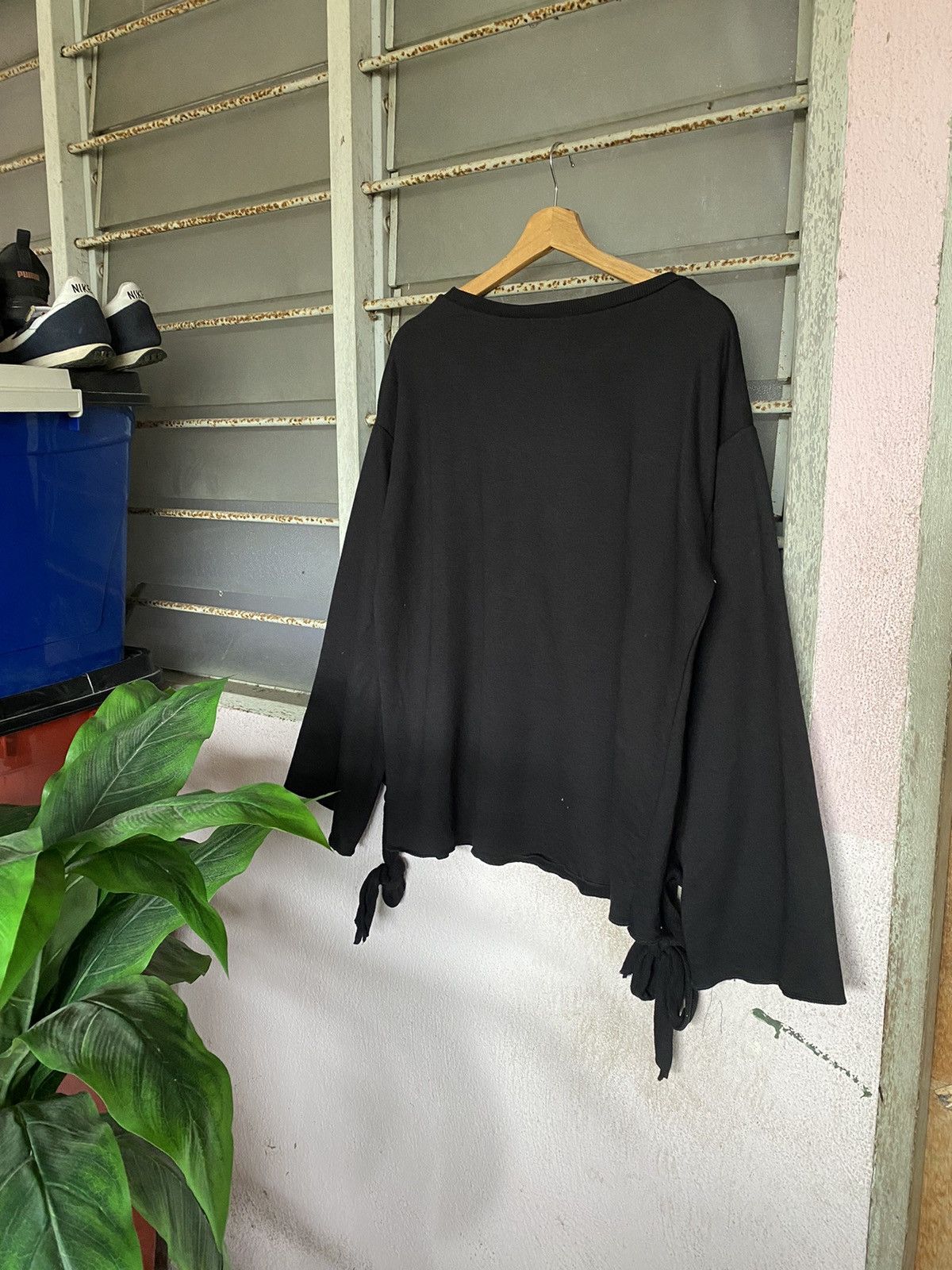Japanese Brand × Vintage Japanese Dukkah Balloon Sleeve Top Size L / US 10 / IT 46 - 2 Thumbnail