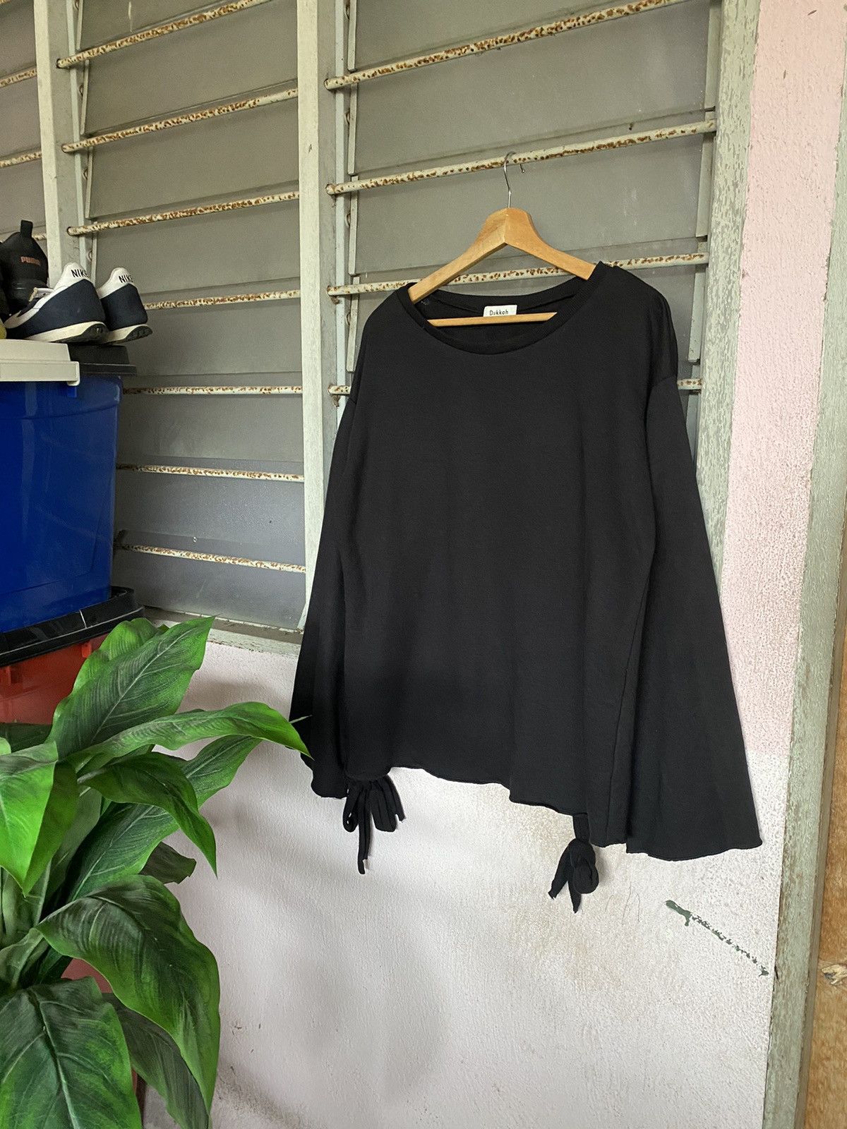 Japanese Brand × Vintage Japanese Dukkah Balloon Sleeve Top Size L / US 10 / IT 46 - 1 Thumbnail