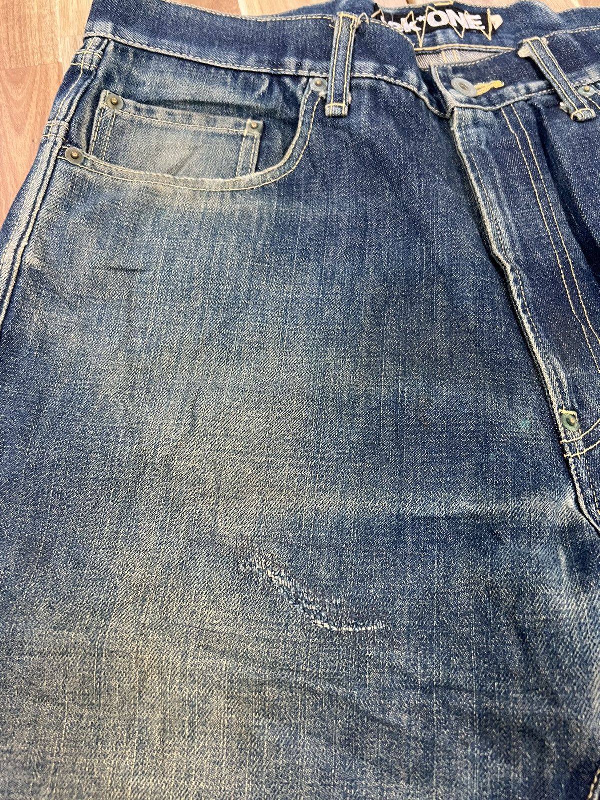Japanese Brand Tek One Agrigulture Japanese Brand Denim Jeans Size US 35 - 8 Thumbnail