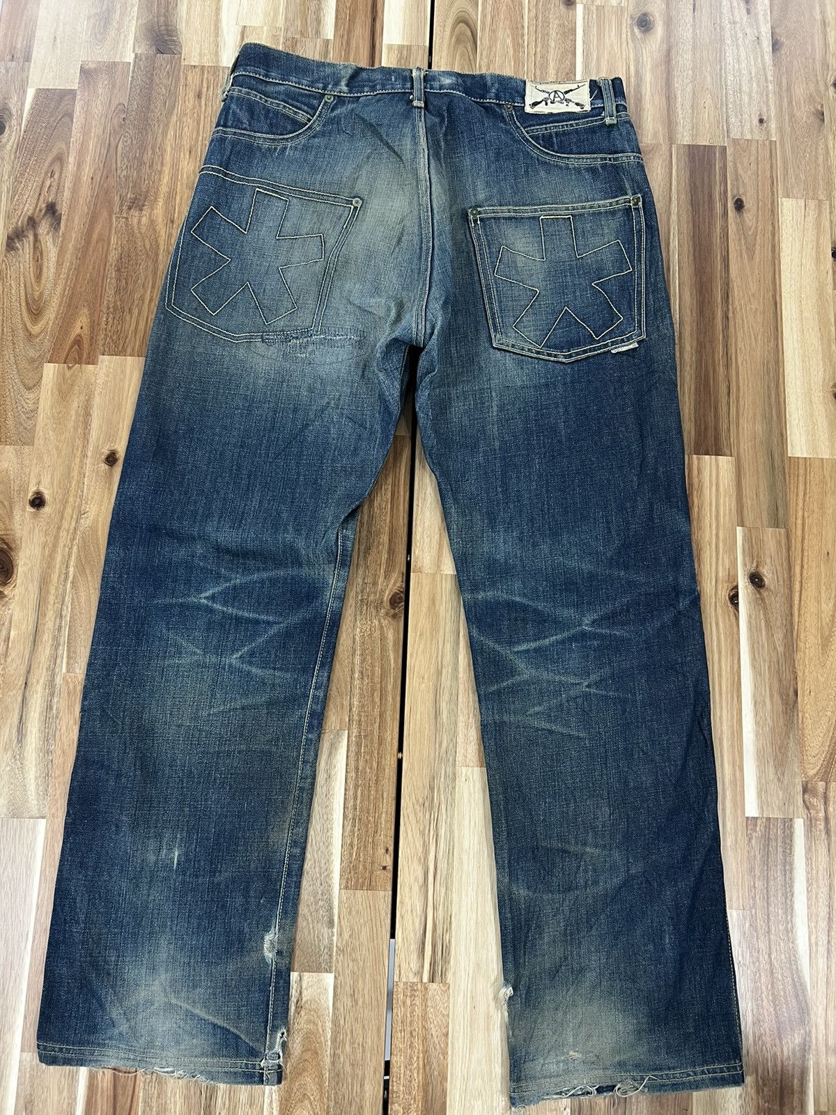 Japanese Brand Tek One Agrigulture Japanese Brand Denim Jeans Size US 35 - 2 Thumbnail