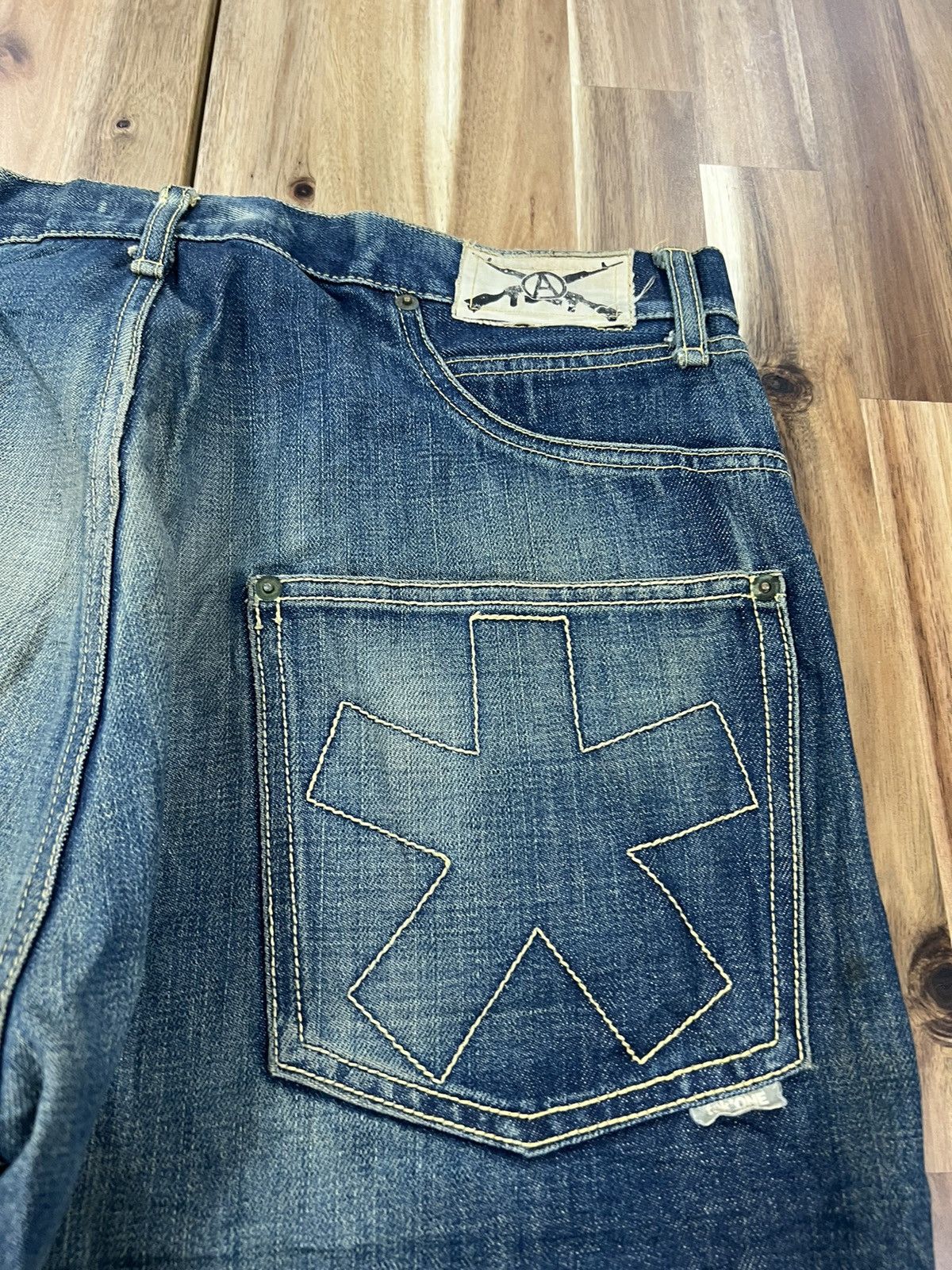 Japanese Brand Tek One Agrigulture Japanese Brand Denim Jeans Size US 35 - 15 Thumbnail