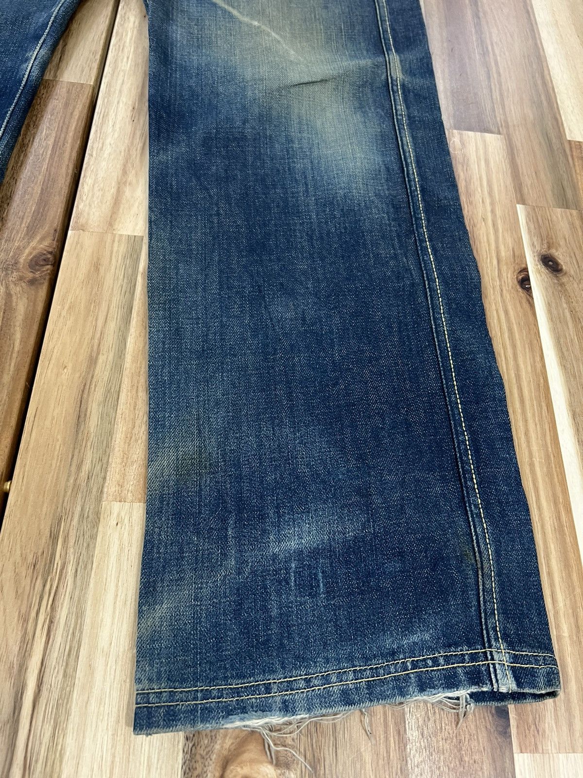 Japanese Brand Tek One Agrigulture Japanese Brand Denim Jeans Size US 35 - 4 Thumbnail