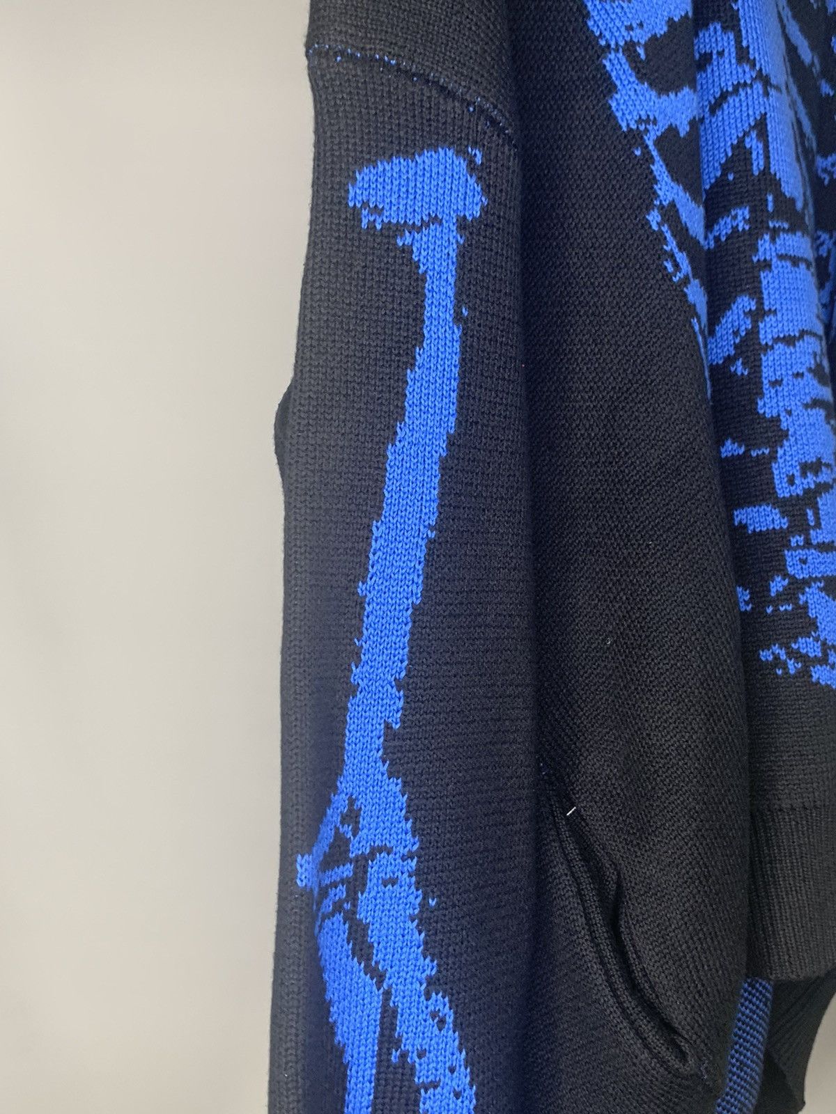 Bones Black and Blue Skeletal Knit Hoodie Size US L / EU 52-54 / 3 - 3 Thumbnail