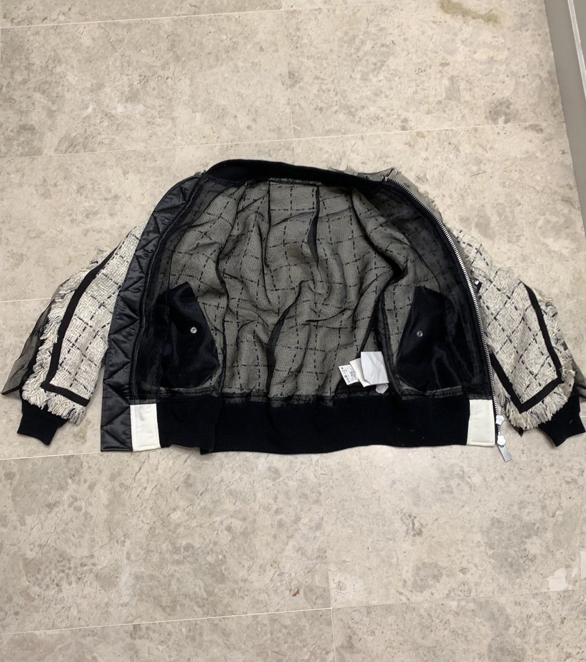 Sacai Sacai oversjze ladies's ma-1 blouson jacket Size S / US 4 / IT 40 - 3 Thumbnail