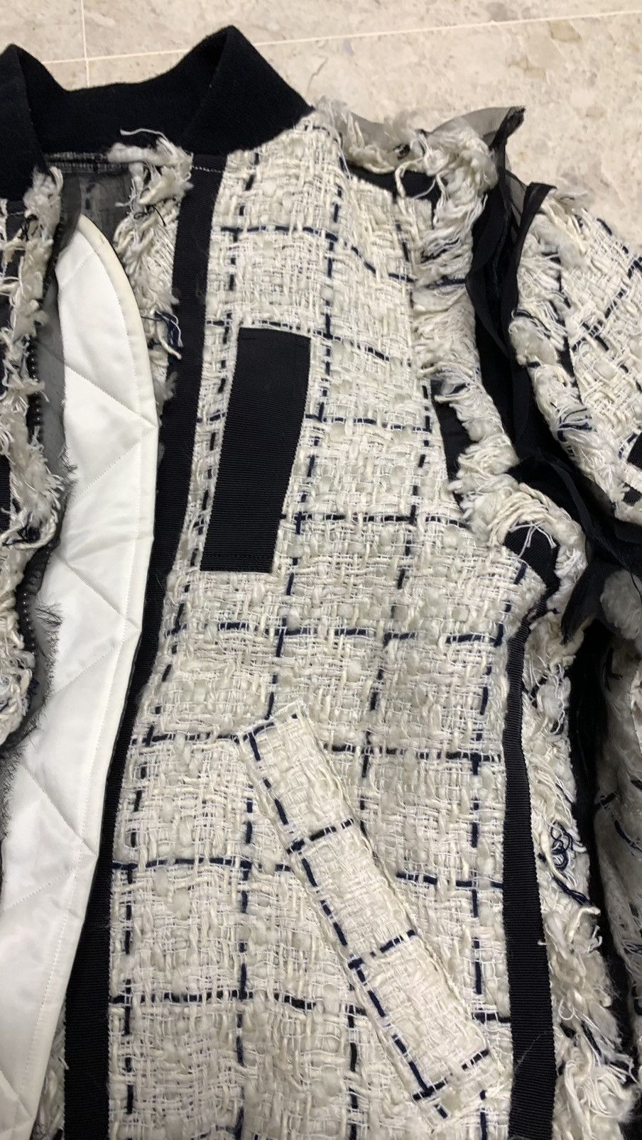 Sacai Sacai oversjze ladies's ma-1 blouson jacket Size S / US 4 / IT 40 - 10 Thumbnail