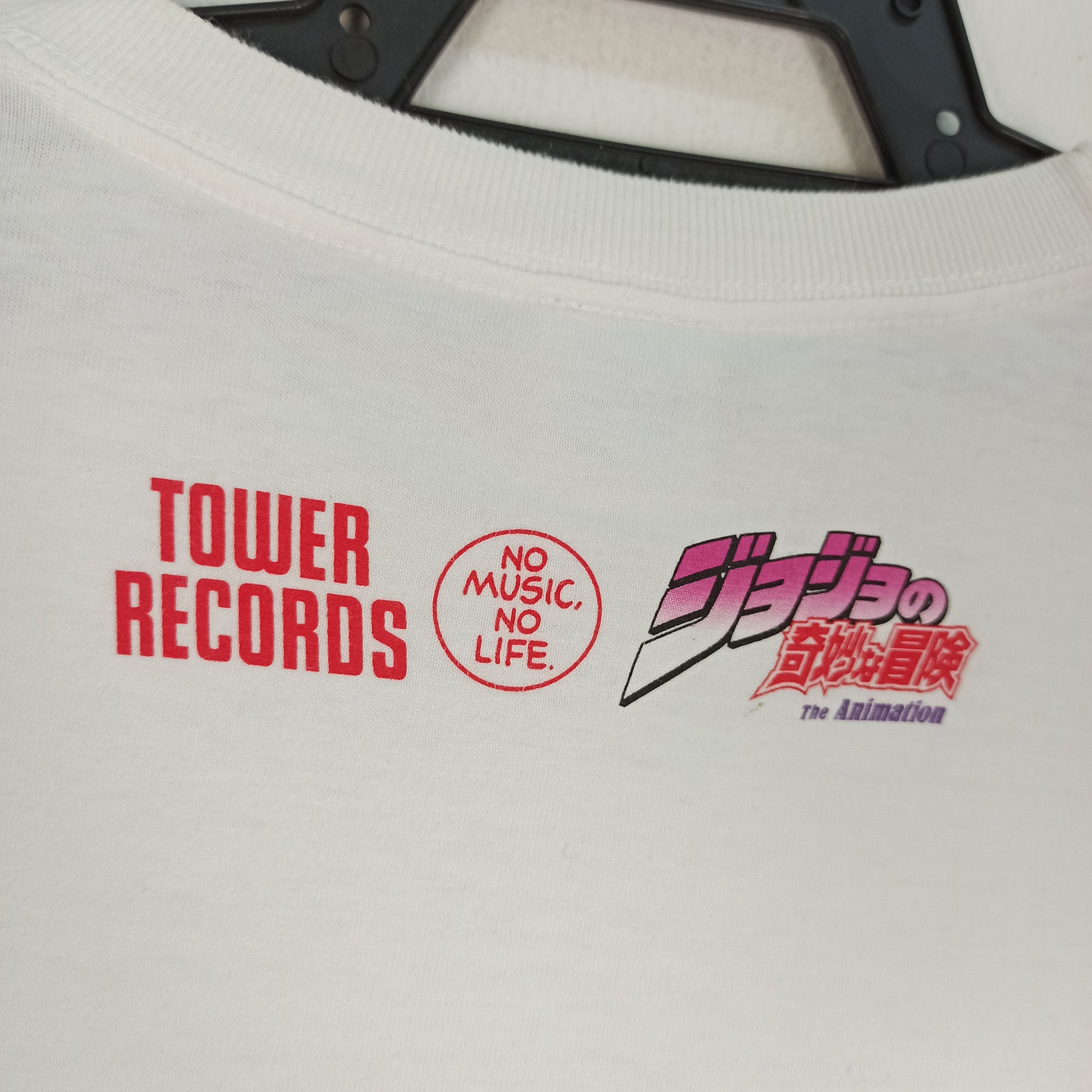 Anime Anime Iggy: JoJo's Bizarre Adventure X Tower Records Tshirt Size US M / EU 48-50 / 2 - 7 Thumbnail