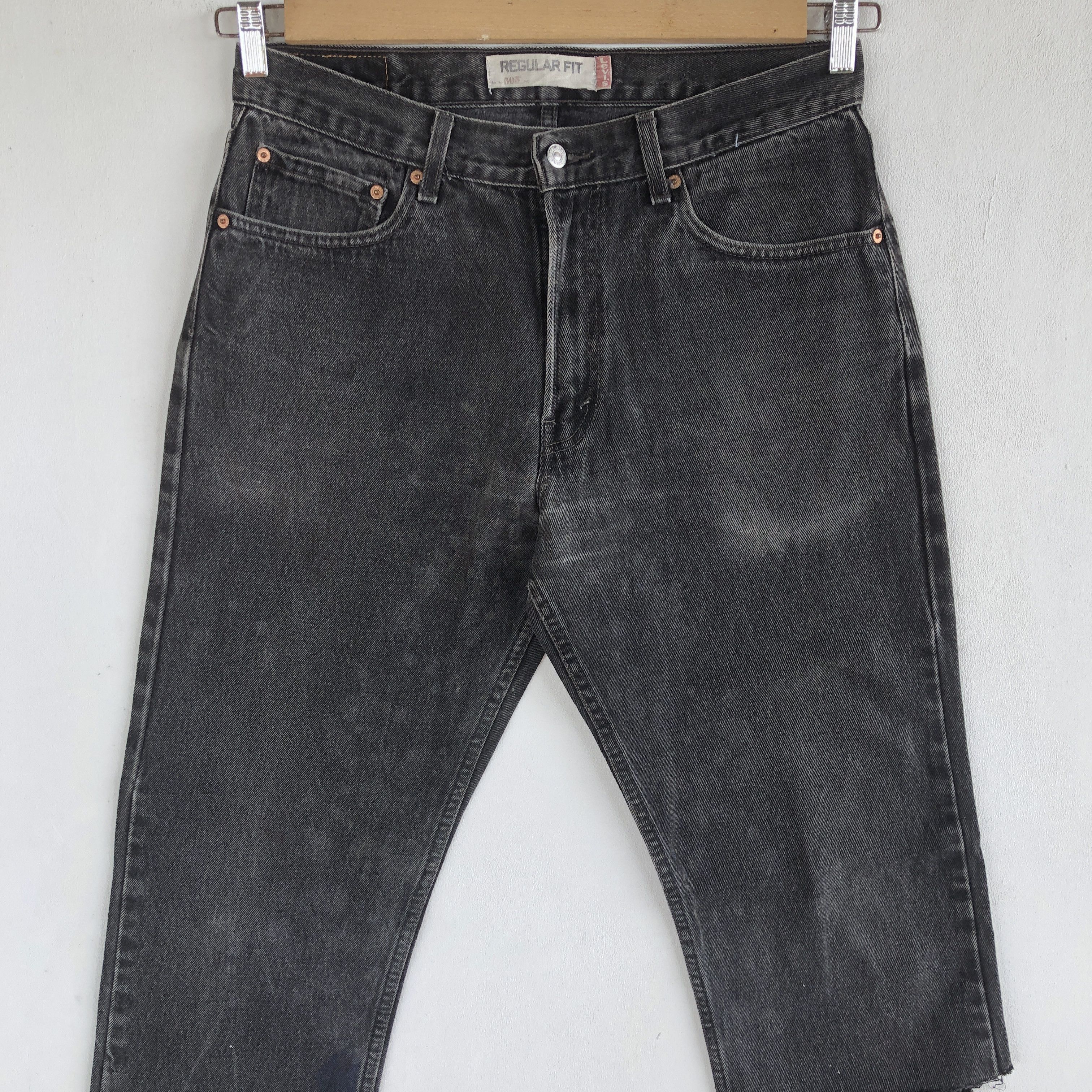 Levi's Vintage Levis Jeans Faded Black Levi's 505 Distressed Denim Size US 30 / EU 46 - 5 Thumbnail