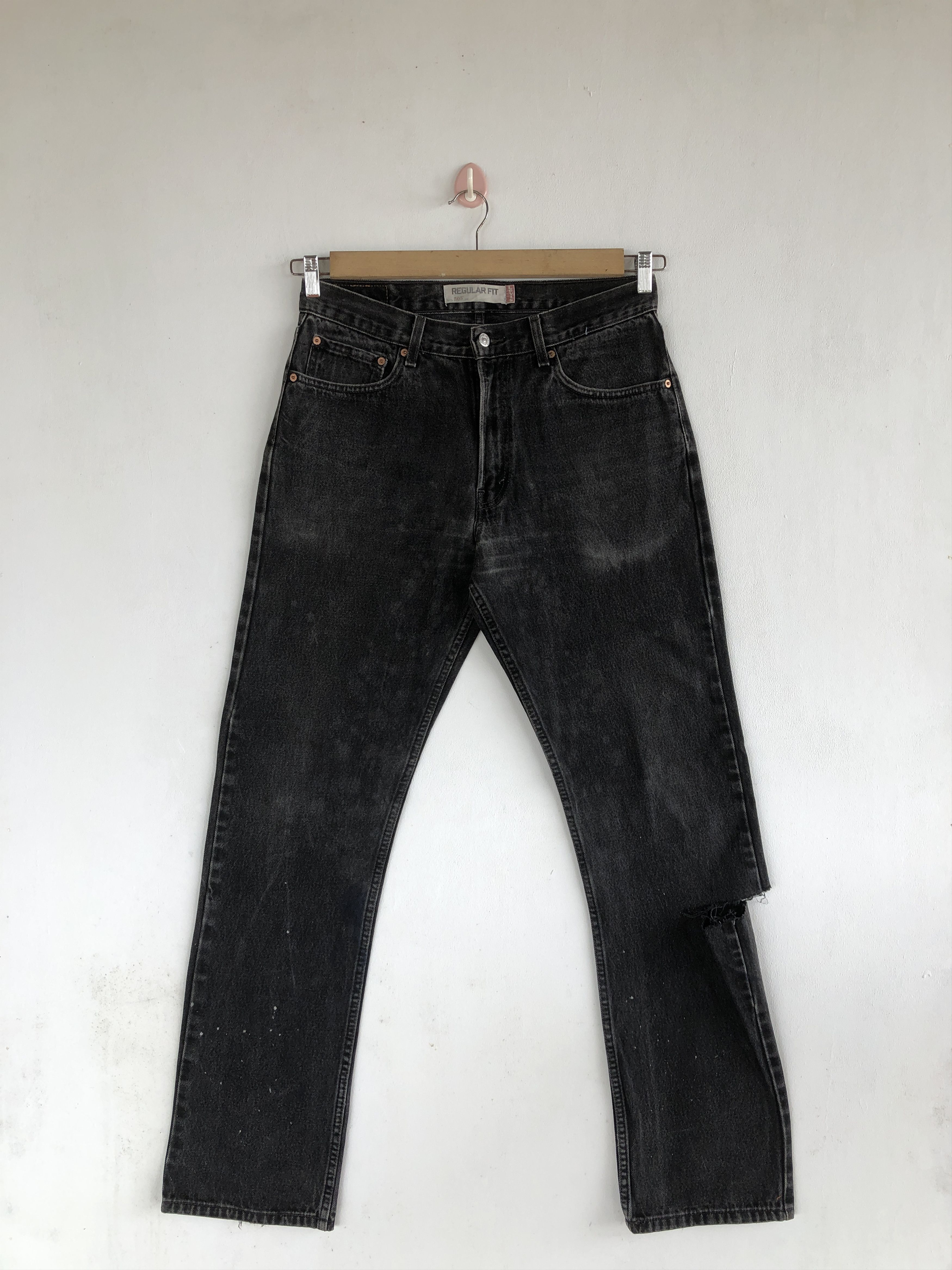 Levi's Vintage Levis Jeans Faded Black Levi's 505 Distressed Denim Size US 30 / EU 46 - 1 Thumbnail