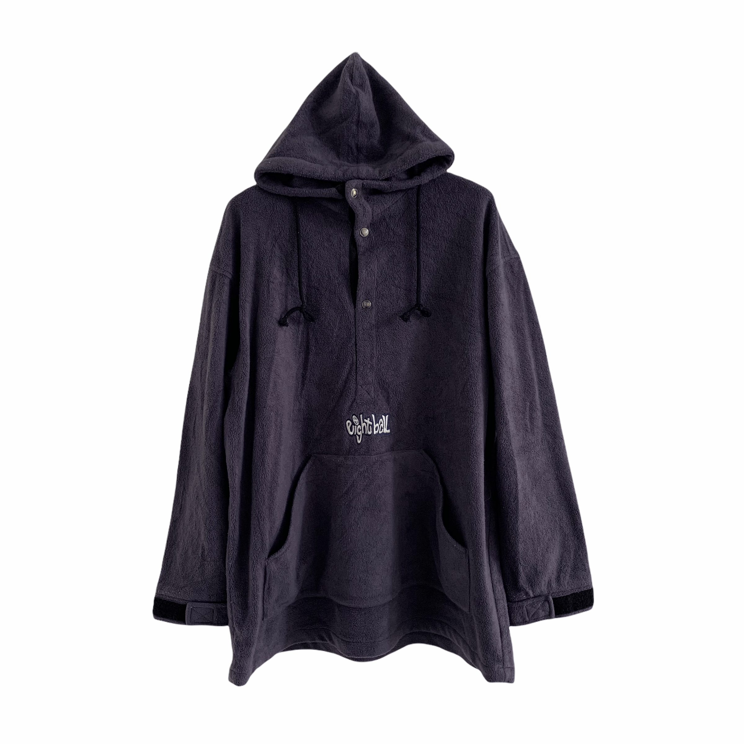 Vintage Vintage Eight Ball Fleece Pullover Hoodies #3307-118 Size US XXL / EU 58 / 5 - 1 Thumbnail