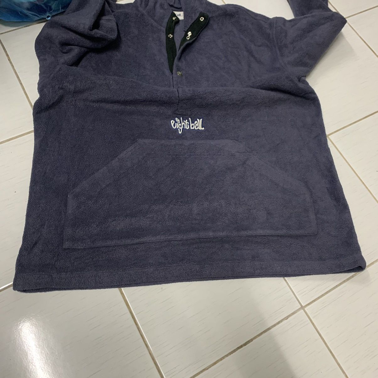 Vintage Vintage Eight Ball Fleece Pullover Hoodies #3307-118 Size US XXL / EU 58 / 5 - 11 Thumbnail