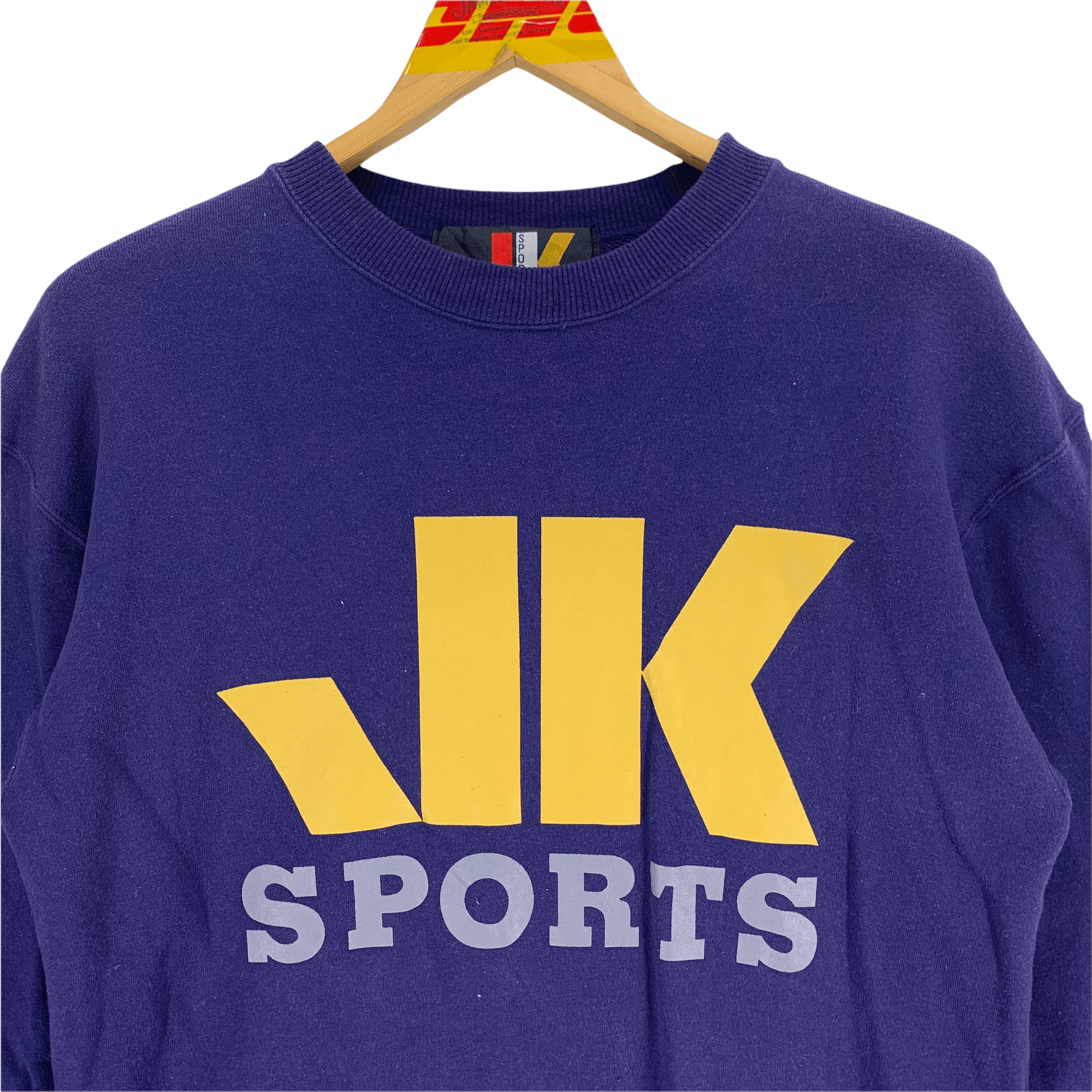 Japanese Brand Junko Koshino Sports Big Logo Crew Neck Sweatshirt #3173-52 Size US M / EU 48-50 / 2 - 2 Thumbnail