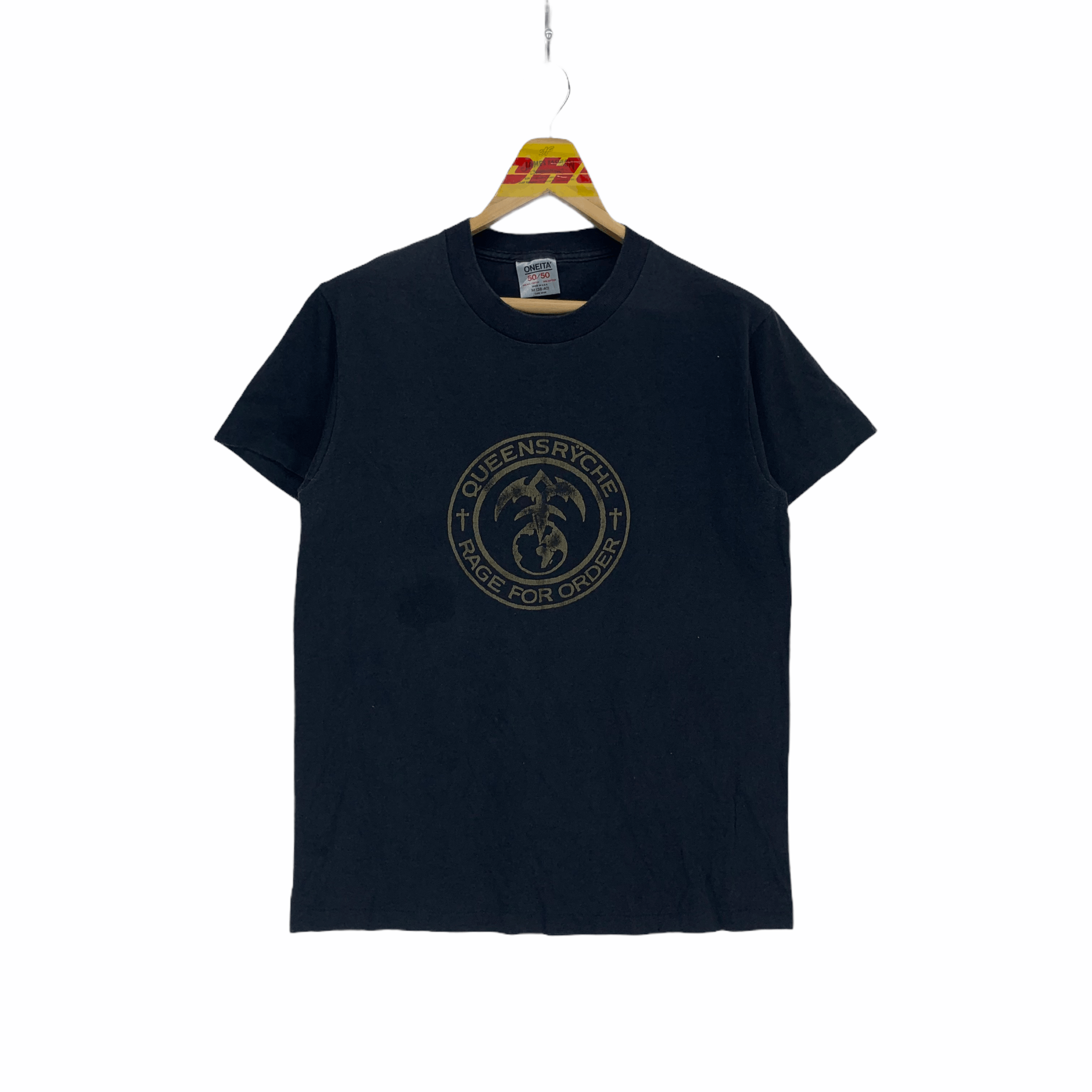 Band Tees Vintage Queensryche Rage For Order Big Logo Tee #3092-114 Size US M / EU 48-50 / 2 - 1 Thumbnail