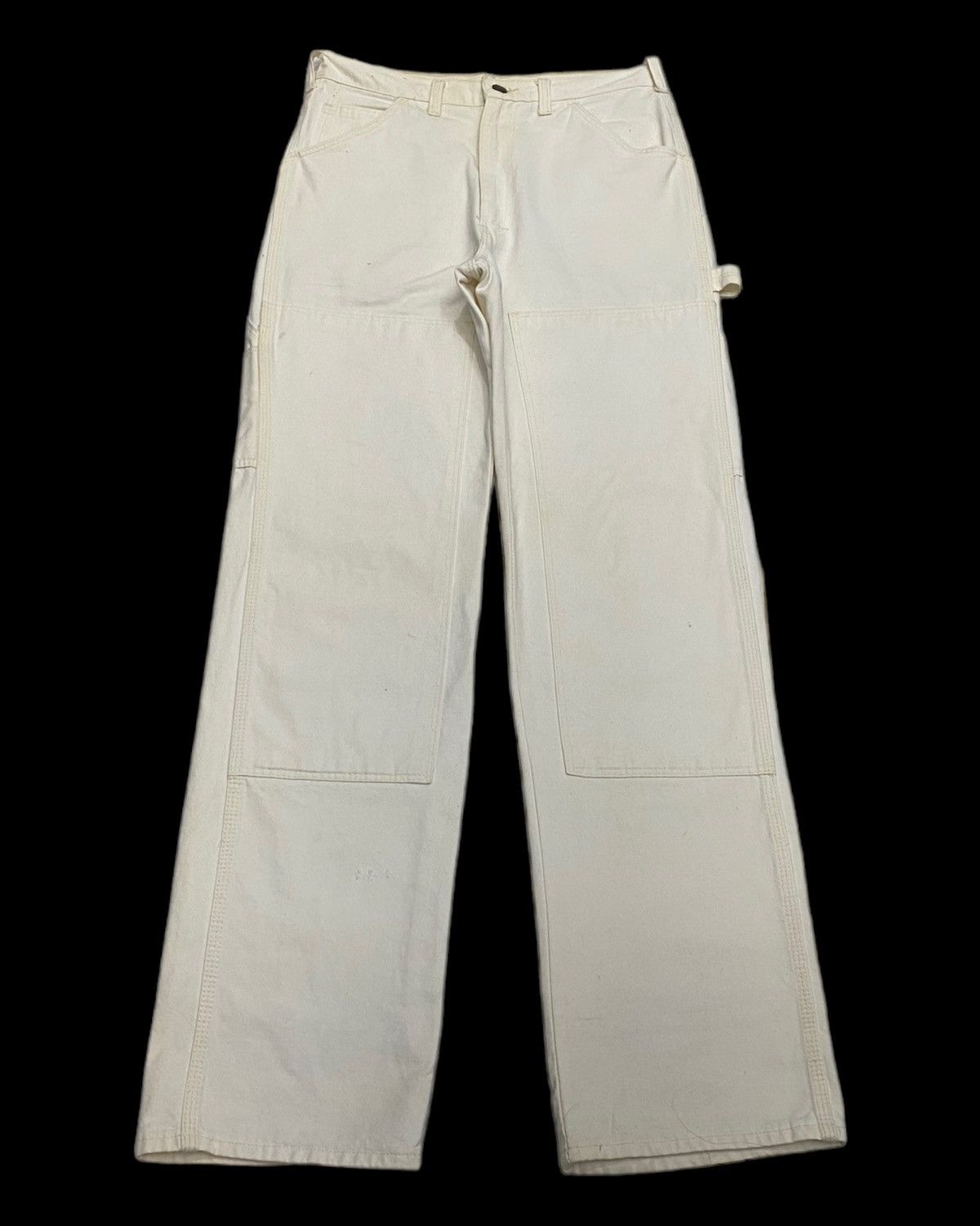 Helmut Lang 🔥VINTAGE MADE IN USA DOUBLE KNEE CARPENTER PANTS Size US 29 - 2 Thumbnail