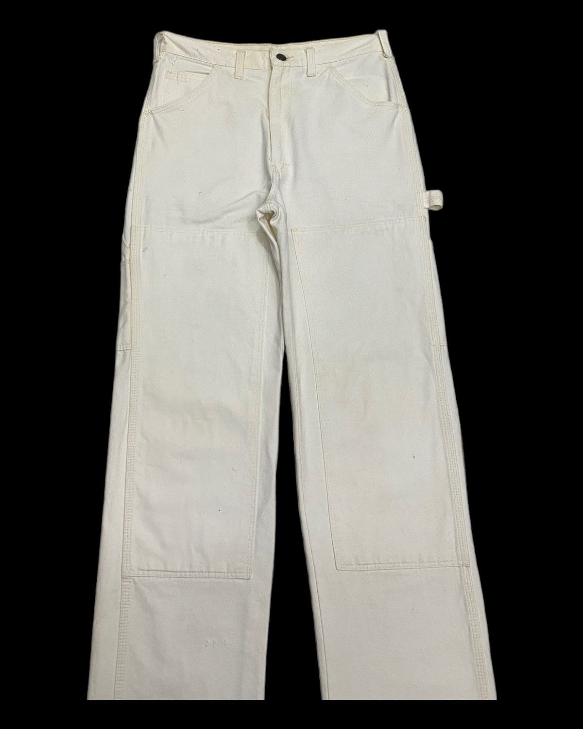 Helmut Lang 🔥VINTAGE MADE IN USA DOUBLE KNEE CARPENTER PANTS Size US 29 - 3 Thumbnail