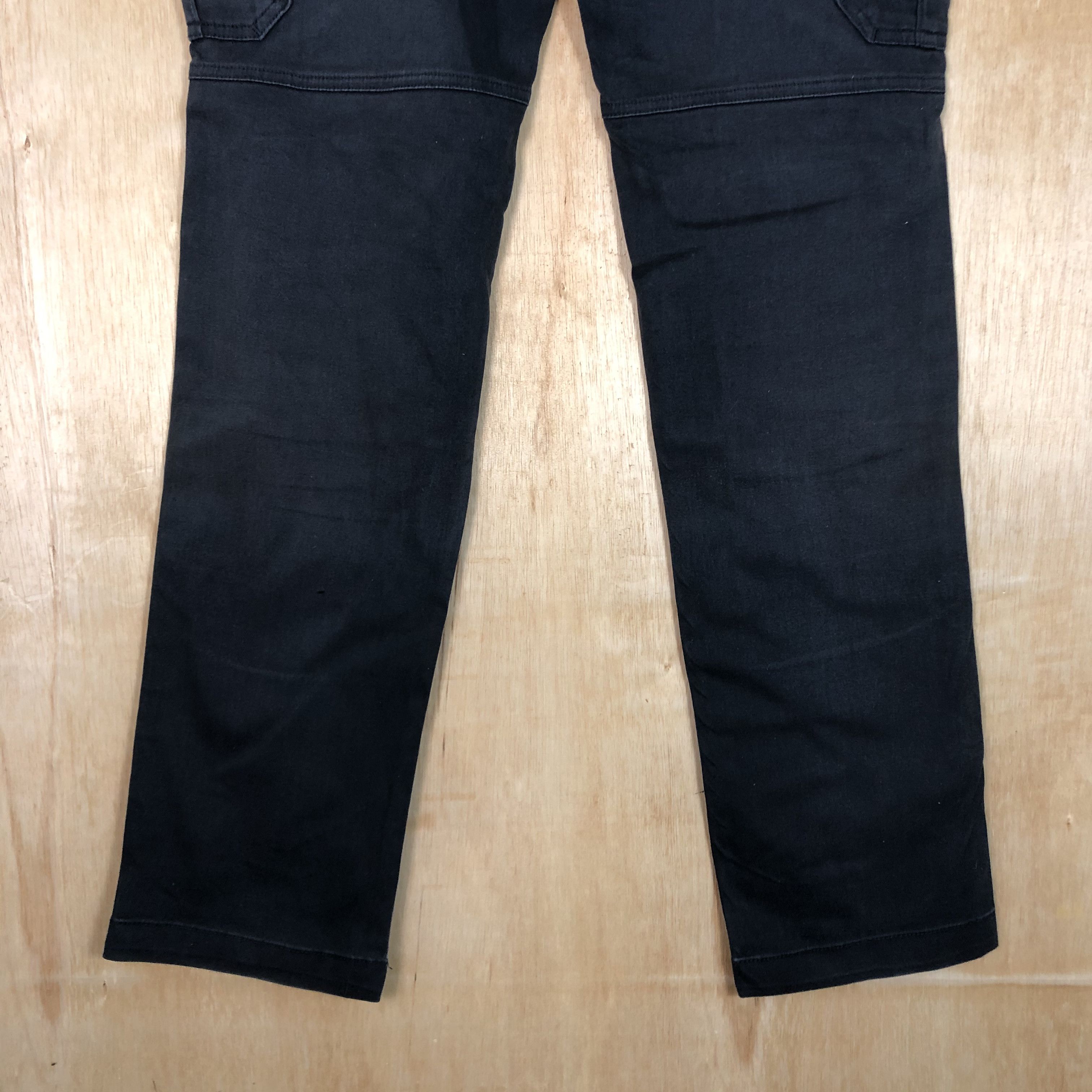 Japanese Brand DLL Burtle WorkWear Blue black multipocket Cargo Pants #c065 Size US 31 - 11 Thumbnail