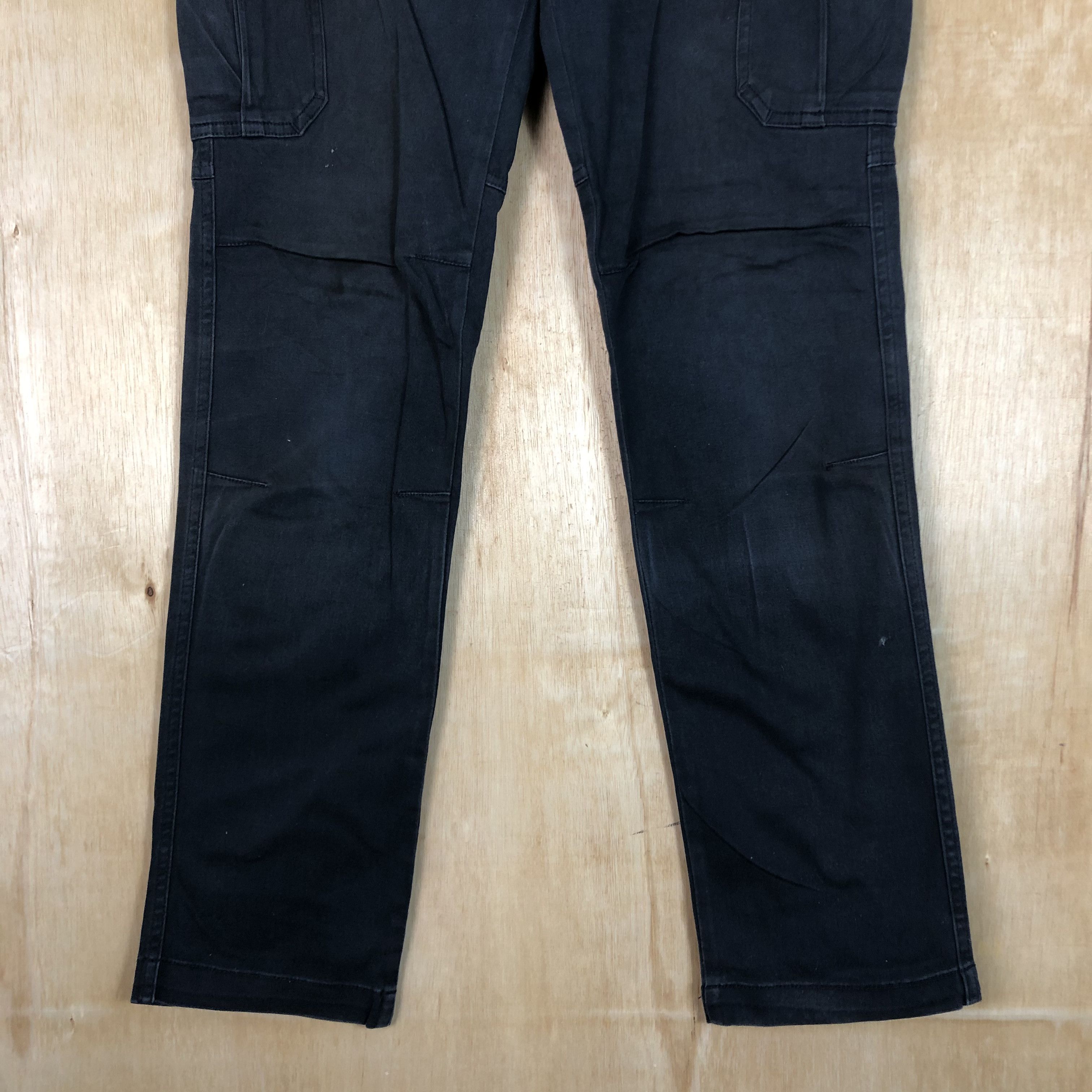 Japanese Brand DLL Burtle WorkWear Blue black multipocket Cargo Pants #c065 Size US 31 - 3 Thumbnail