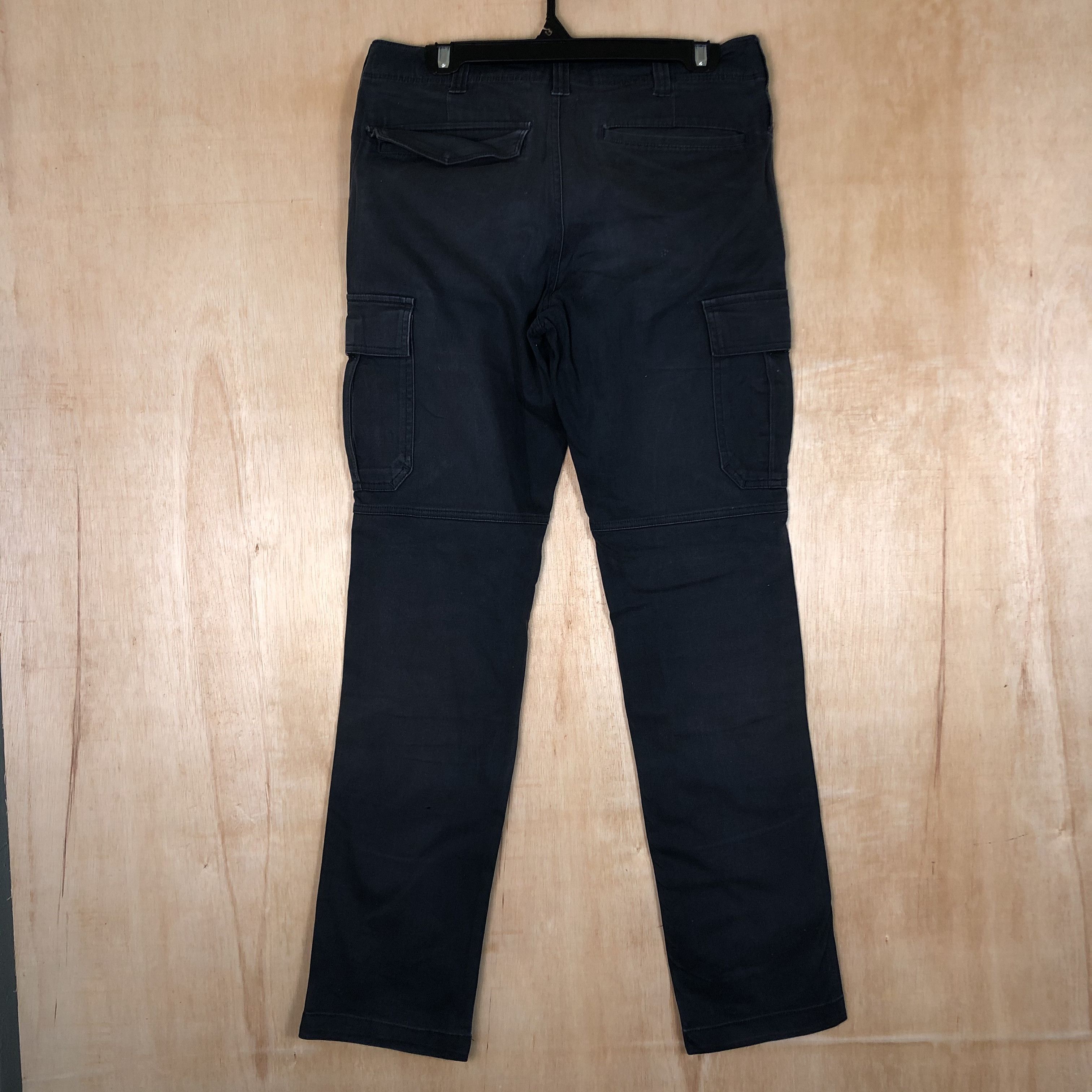 Japanese Brand DLL Burtle WorkWear Blue black multipocket Cargo Pants #c065 Size US 31 - 9 Thumbnail