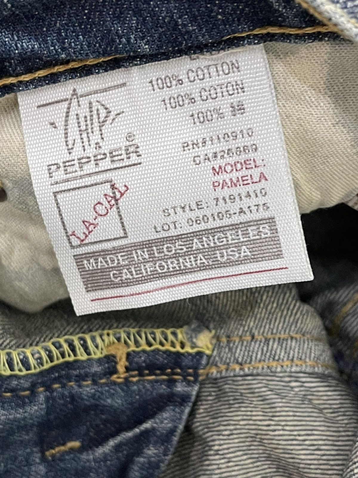 Japanese Brand Flare Jeans Chip & Pepper Low Rise Denim Boot Cut 4🟦6 Size US 29 - 21 Thumbnail