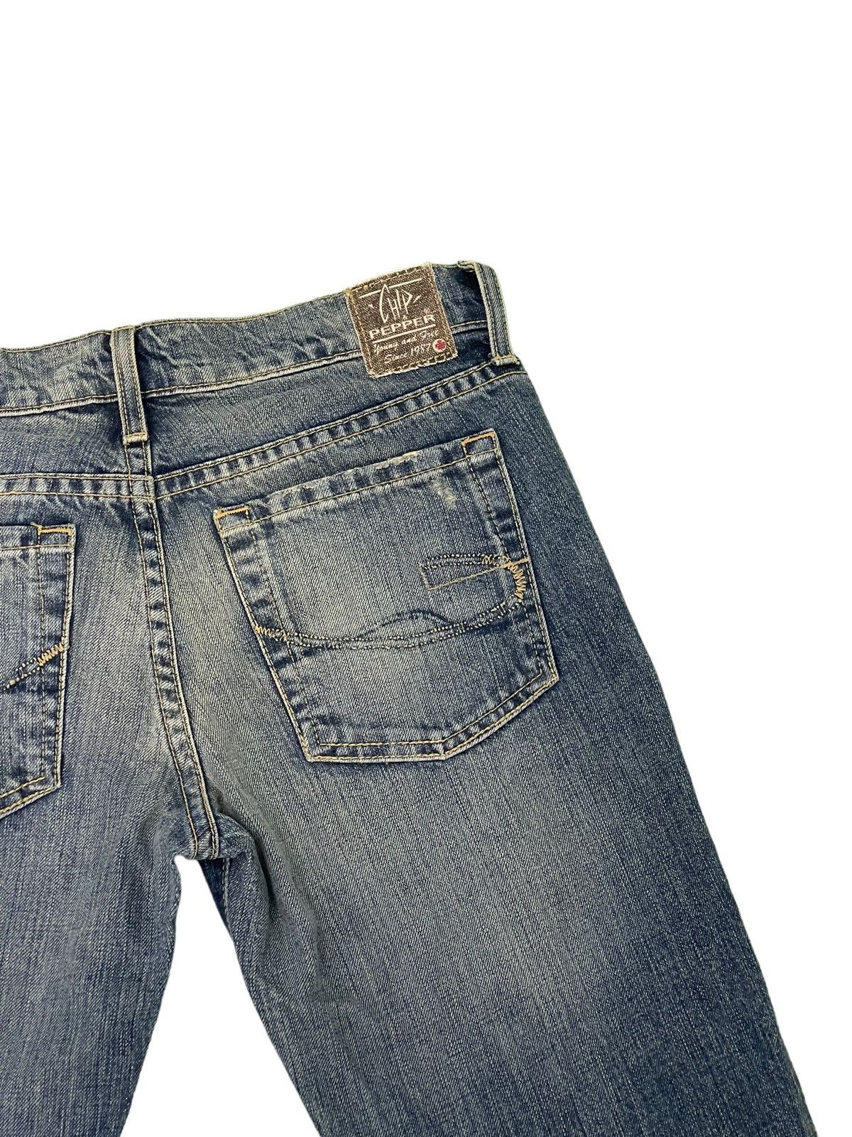 Japanese Brand Flare Jeans Chip & Pepper Low Rise Denim Boot Cut 4🟦6 Size US 29 - 20 Thumbnail