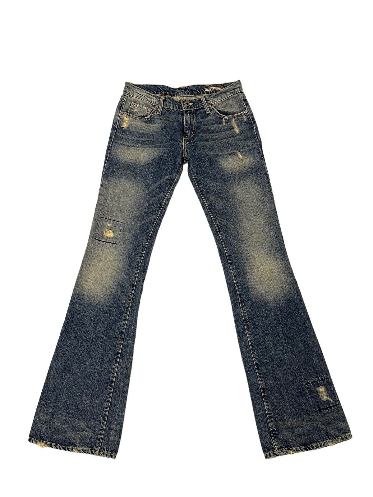 Japanese Brand Flare Jeans Chip & Pepper Low Rise Denim Boot Cut 4🟦6 Size US 29 - 2 Thumbnail