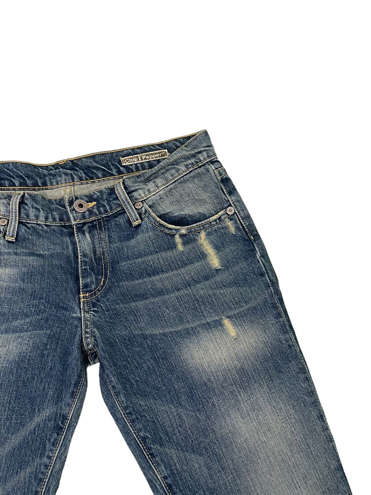 Japanese Brand Flare Jeans Chip & Pepper Low Rise Denim Boot Cut 4🟦6 Size US 29 - 9 Thumbnail