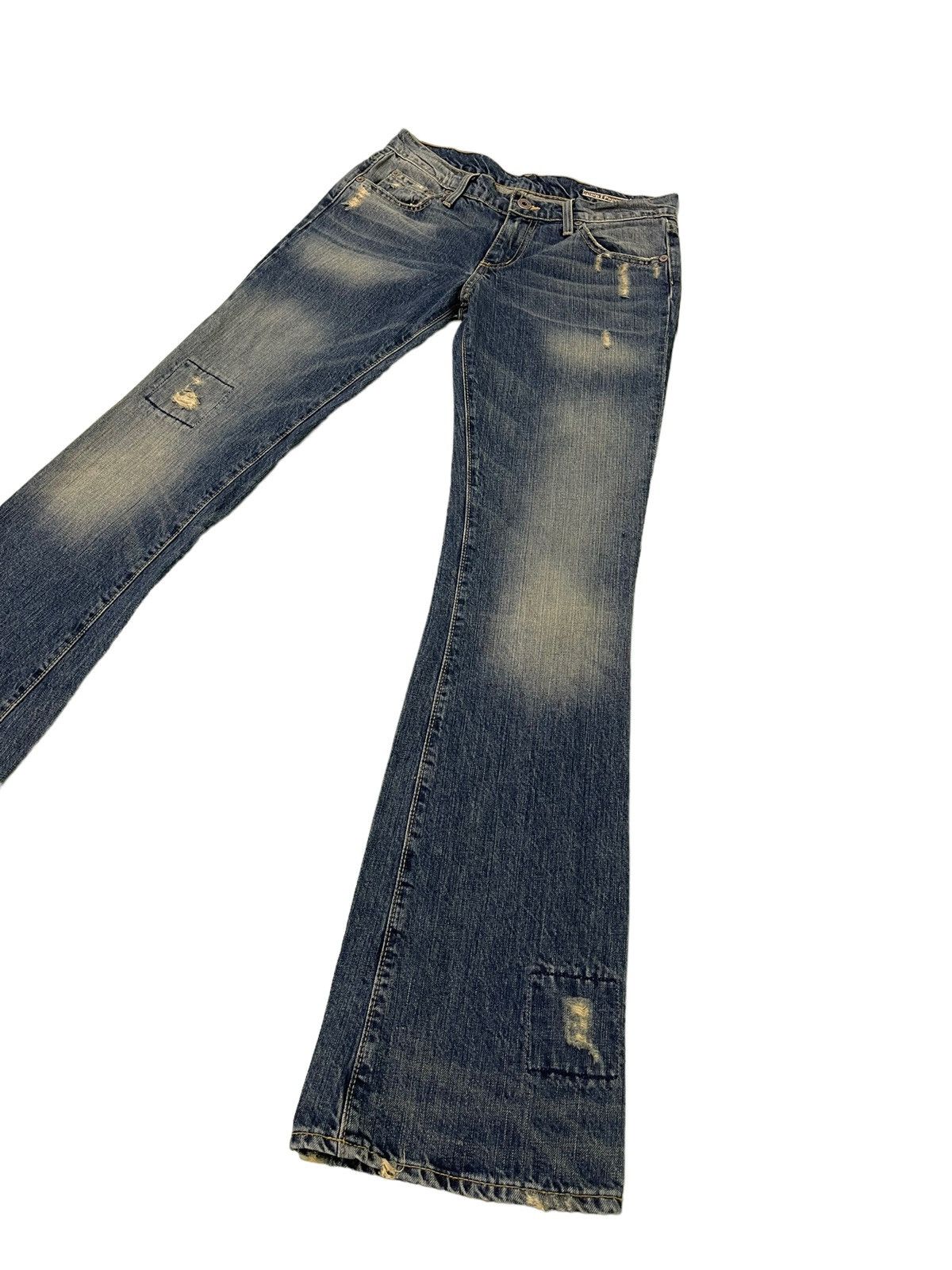 Japanese Brand Flare Jeans Chip & Pepper Low Rise Denim Boot Cut 4🟦6 Size US 29 - 3 Thumbnail
