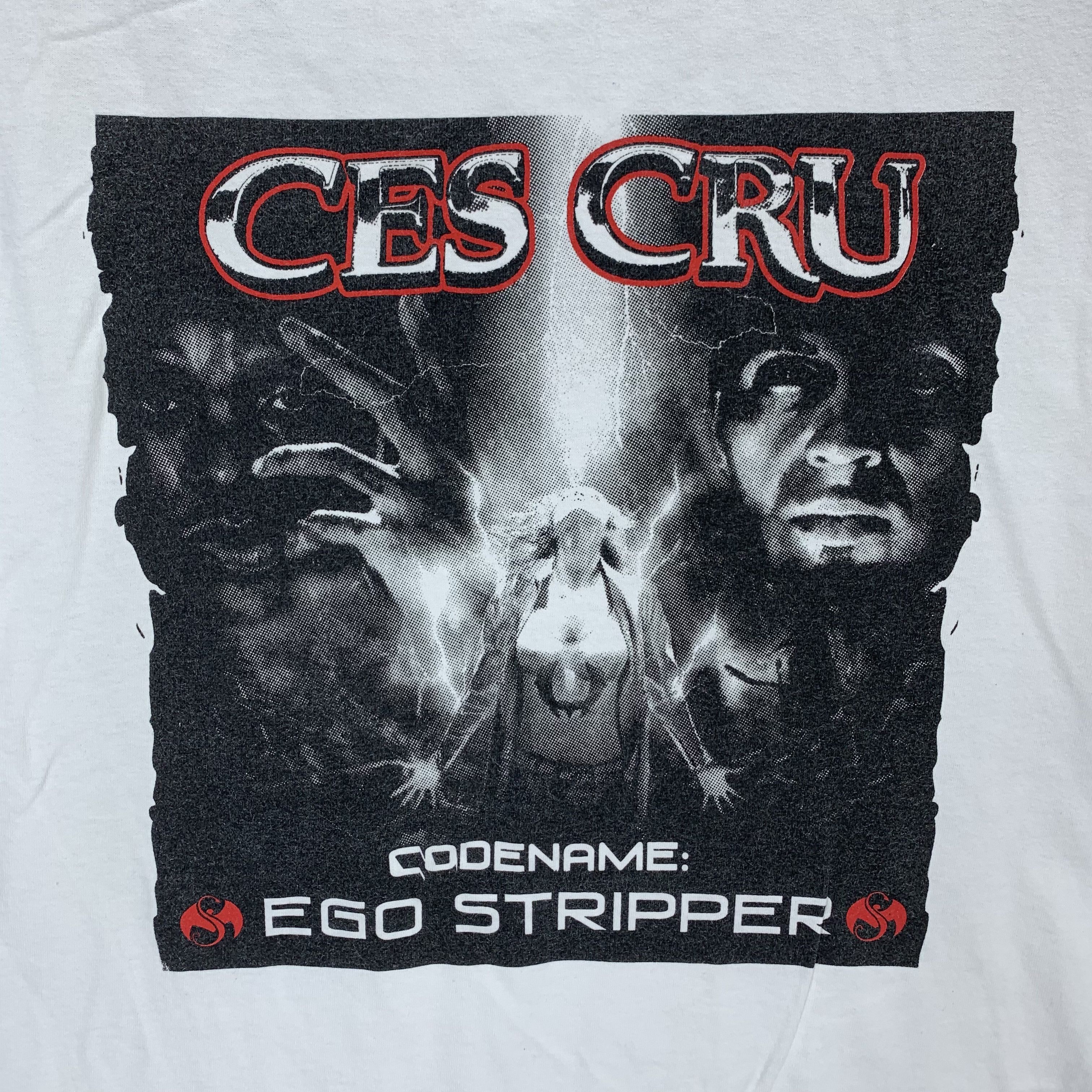 Vintage Ces Cru Codename: Ego Stripper Big Graphic Tee #3166-110 Size US L / EU 52-54 / 3 - 3 Thumbnail