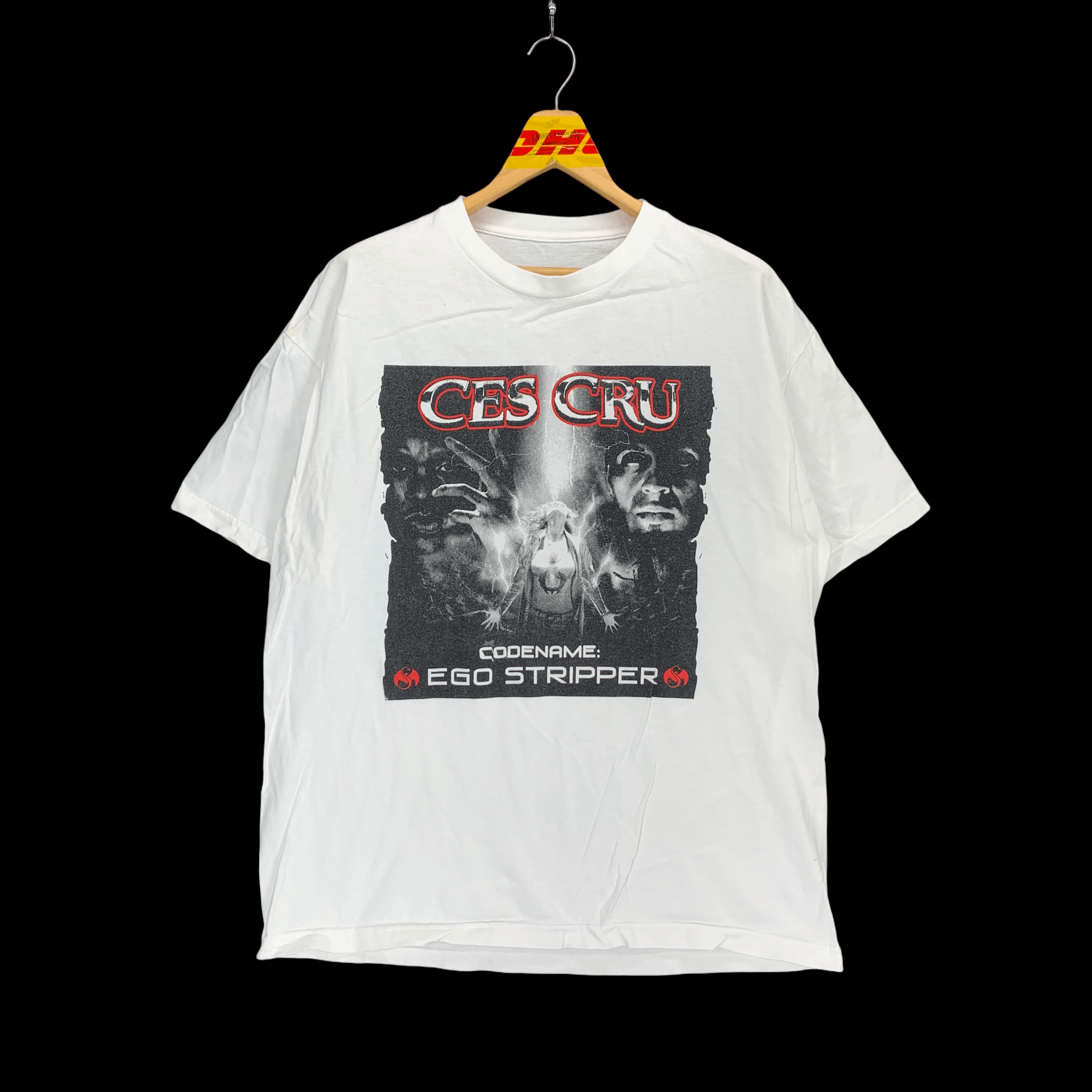 Vintage Ces Cru Codename: Ego Stripper Big Graphic Tee #3166-110 Size US L / EU 52-54 / 3 - 1 Thumbnail