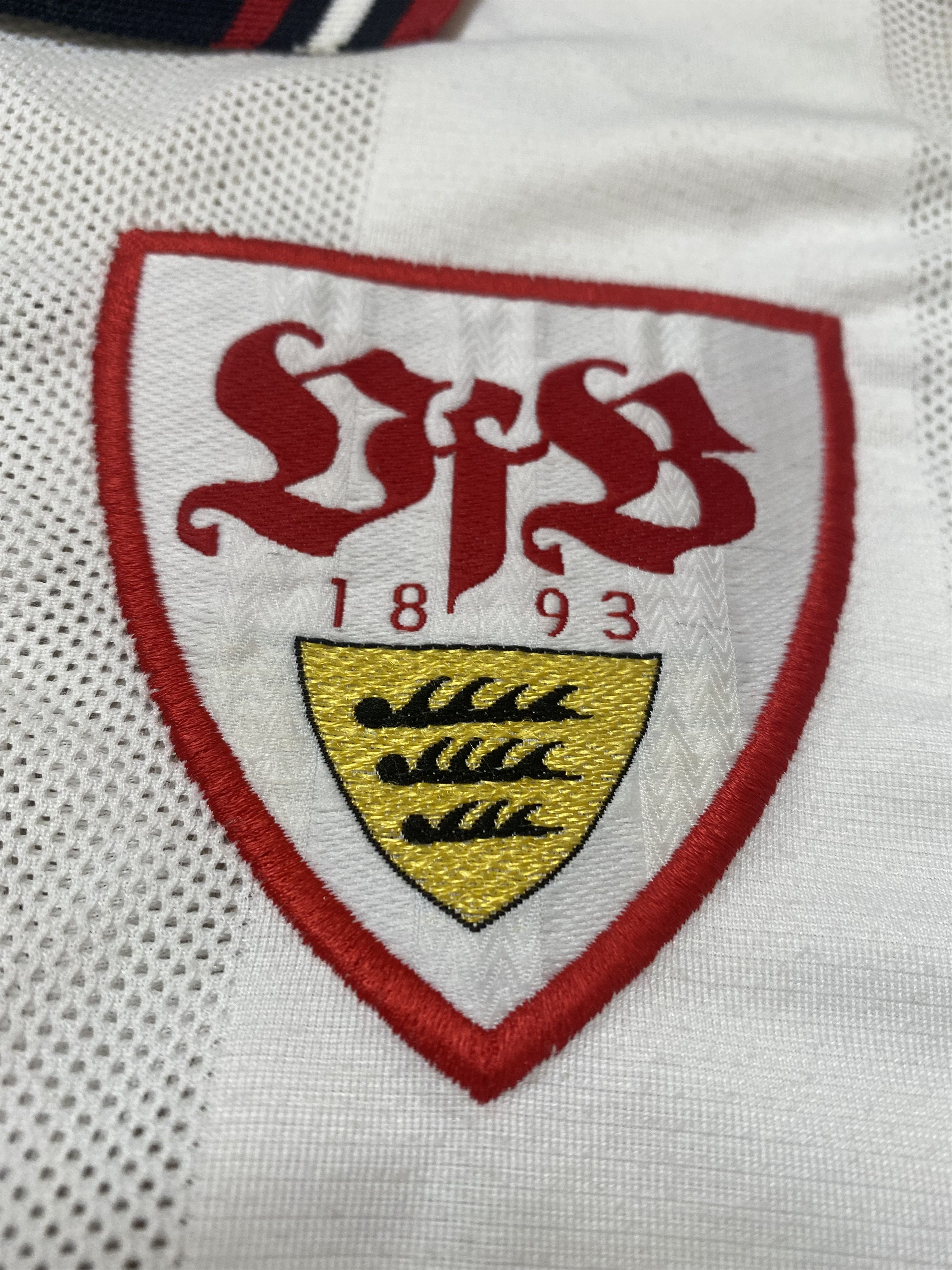 Adidas VFB STUTTGART 1997 1998 HOME FOOTBALL SHIRT SOCCER JERSEY Size US S / EU 44-46 / 1 - 4 Thumbnail