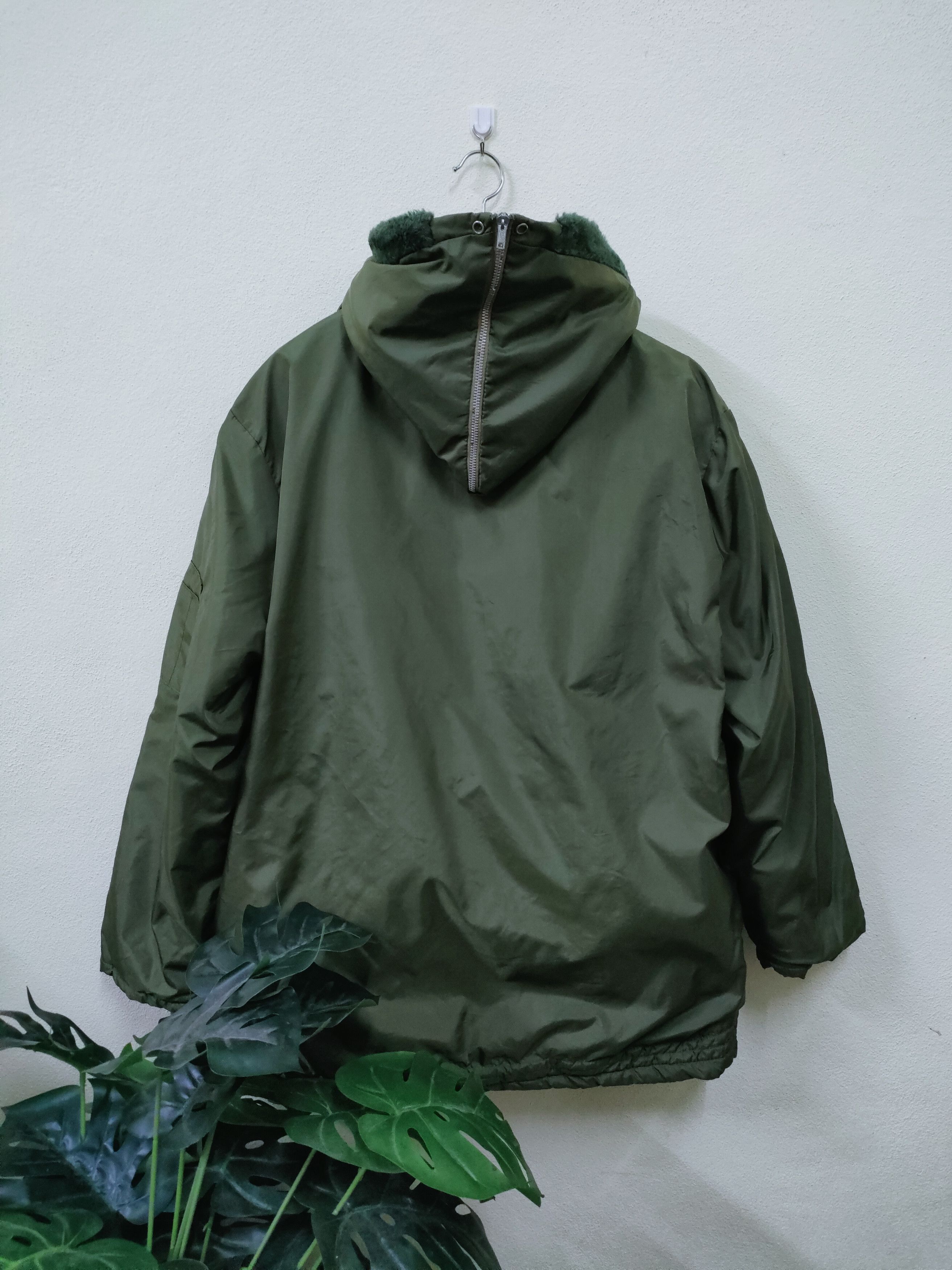 Vintage Vintage Flight Jacket Military Line Fur Hoodie Size US M / EU 48-50 / 2 - 2 Thumbnail