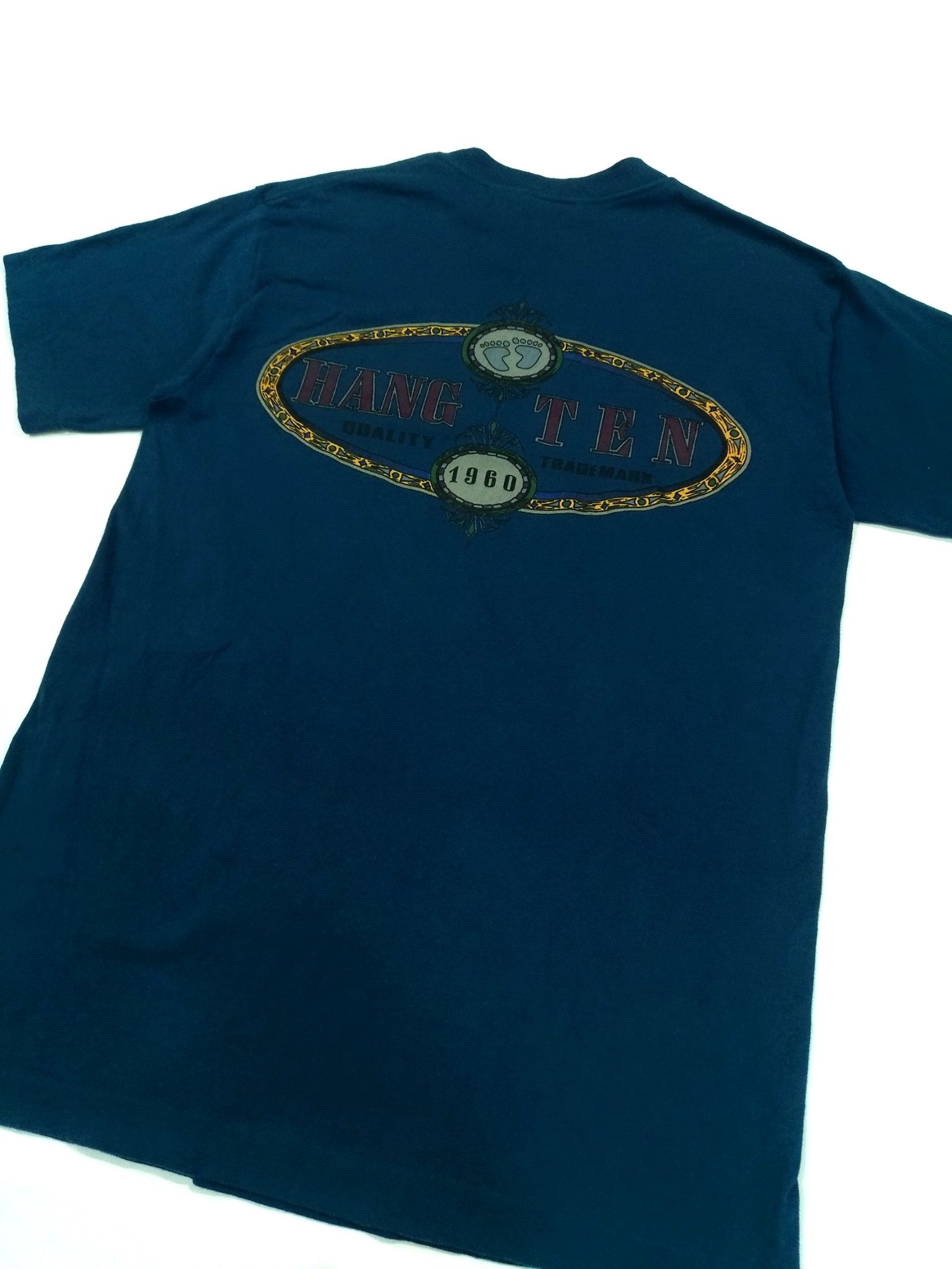 Hang Ten × Vintage RARE! VTG 70s 80s HANG TEN MADE IN USA BIG LOGO PRINT Size US M / EU 48-50 / 2 - 4 Thumbnail