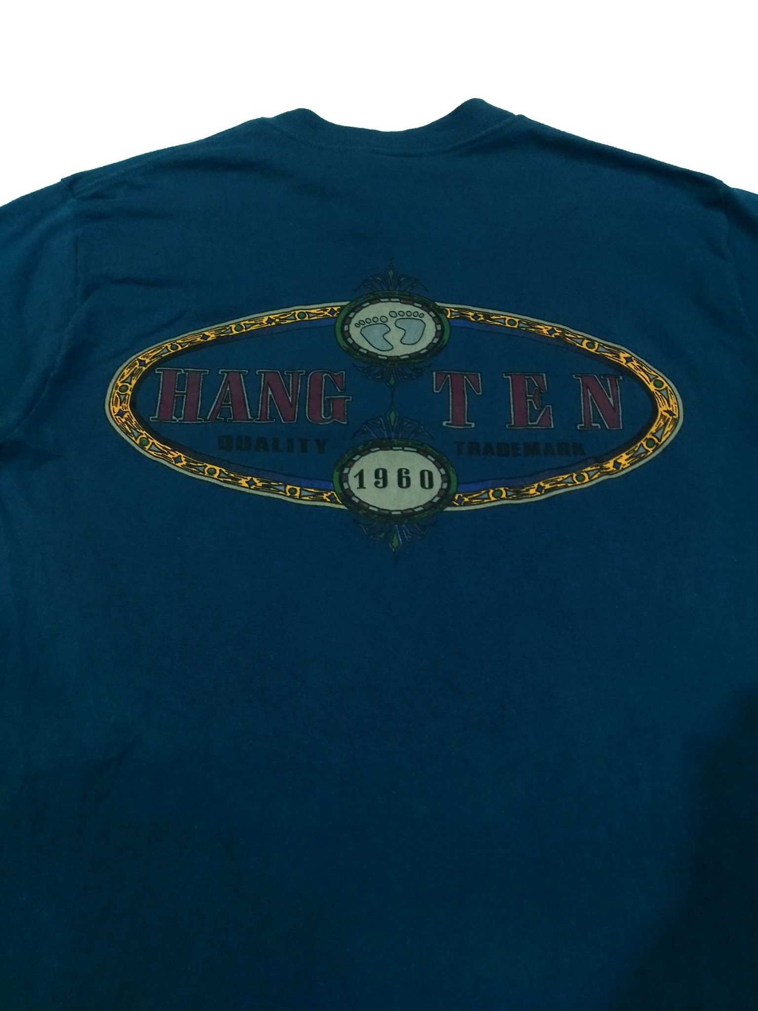 Hang Ten × Vintage RARE! VTG 70s 80s HANG TEN MADE IN USA BIG LOGO PRINT Size US M / EU 48-50 / 2 - 5 Thumbnail