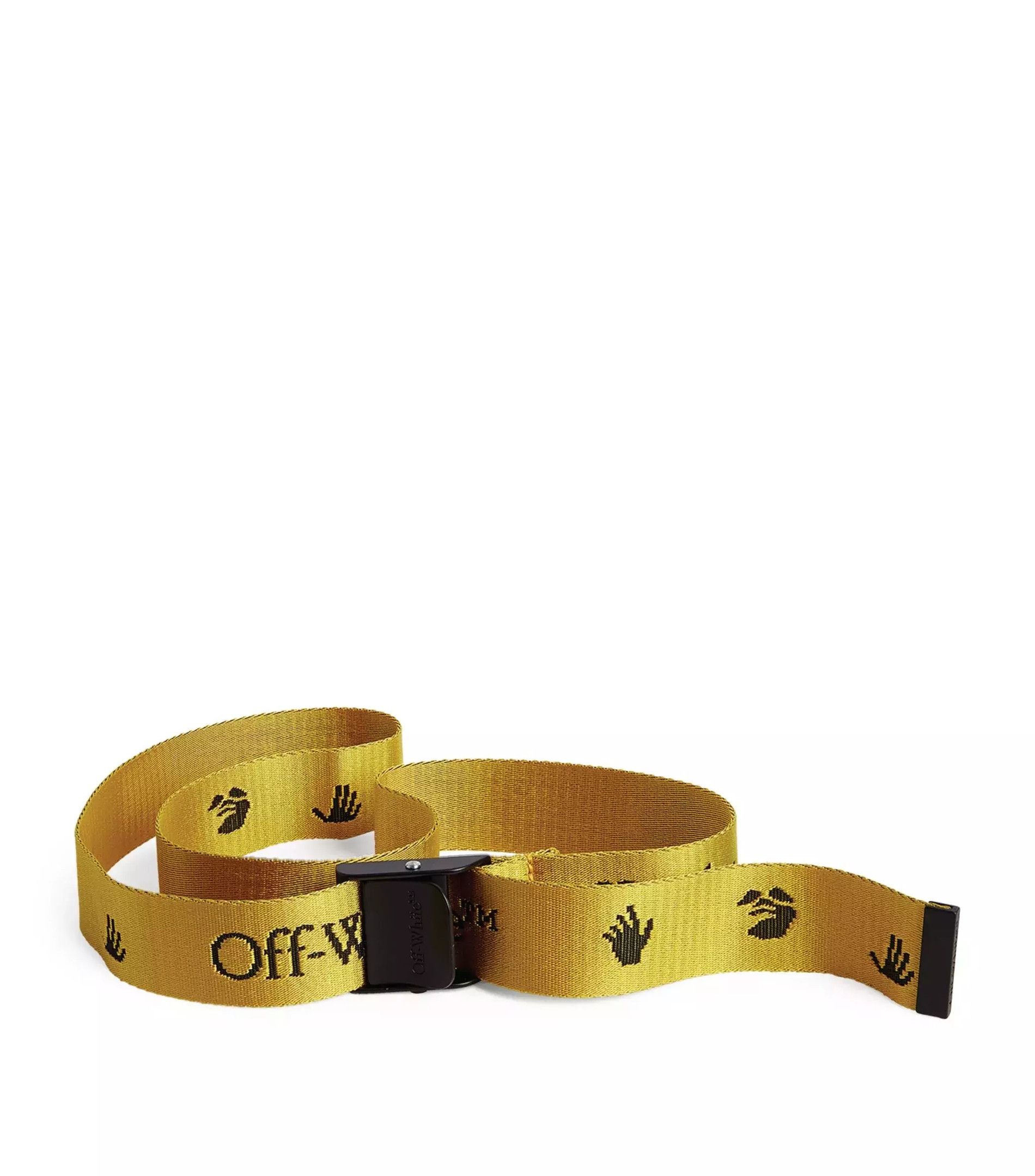 image of Off White Off-White Industrial Belt in Yellow, Men's