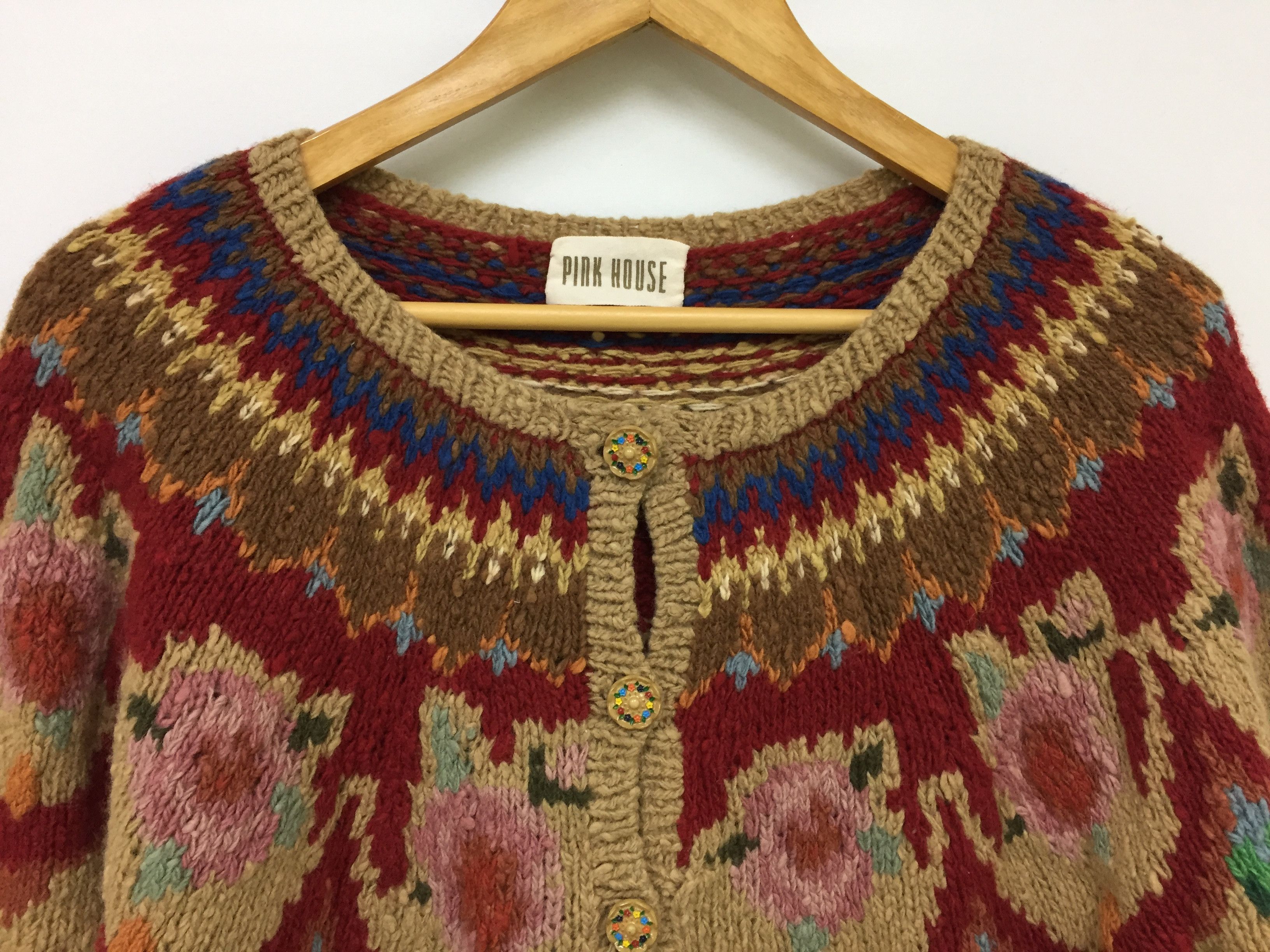 Pink House Vtg Pink House karl Helmut native Knitwear Size M / US 6-8 / IT 42-44 - 5 Thumbnail