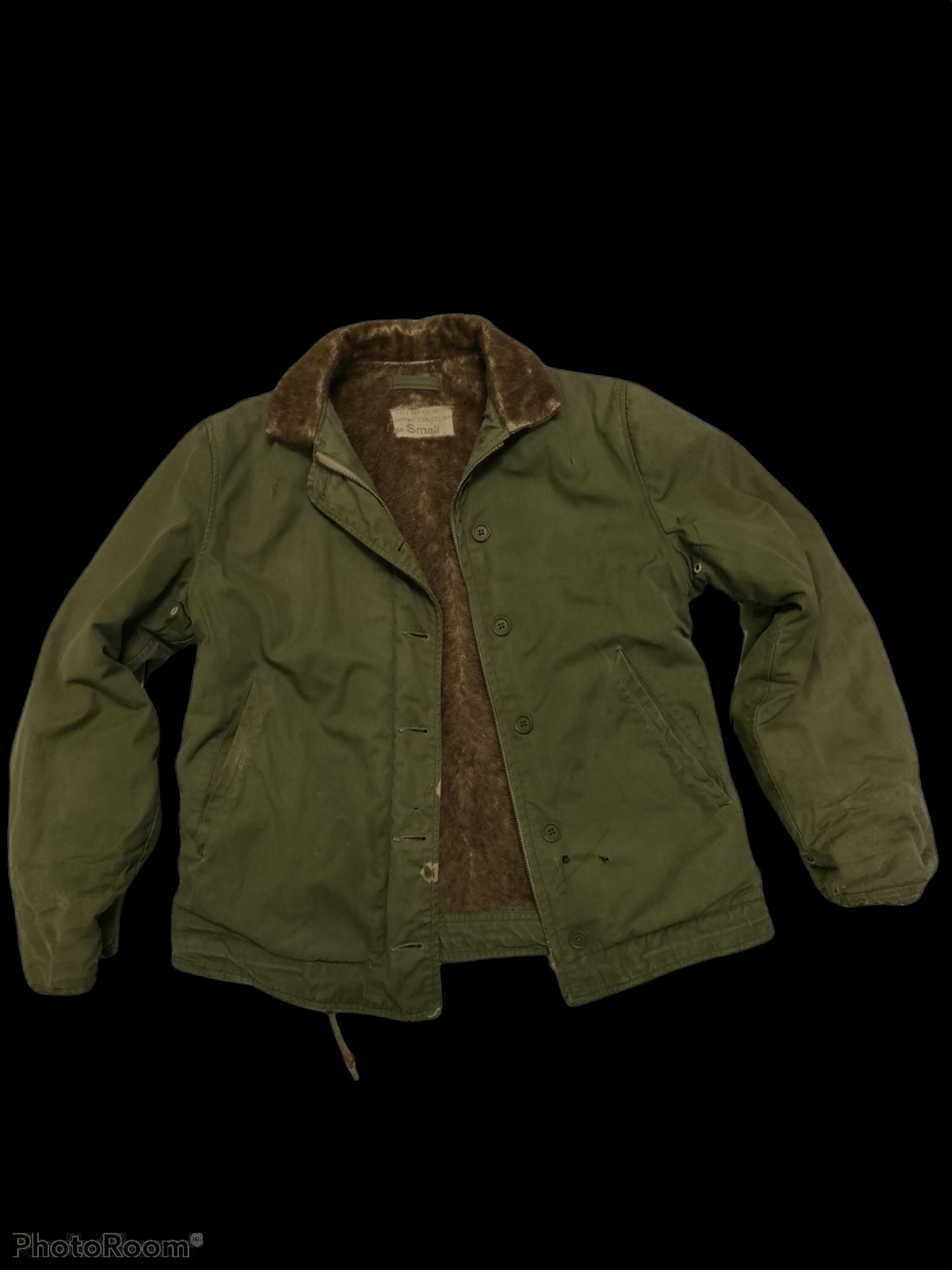 Vintage Vintage Ww2 Distressed N-1 Deck Jacket Size US S / EU 44-46 / 1 - 1 Thumbnail