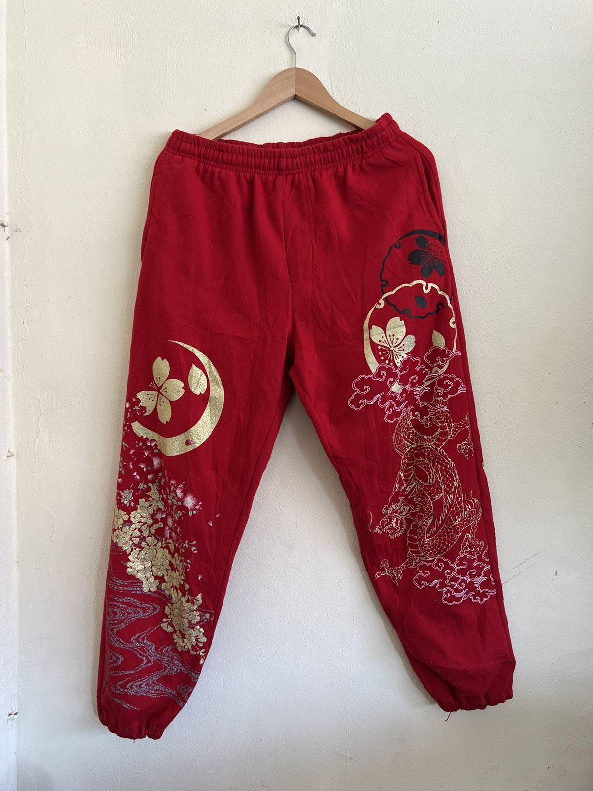Japanese Brand × Vintage Vintage Dragon Joggers Pant Size US 30 / EU 46 - 6 Thumbnail