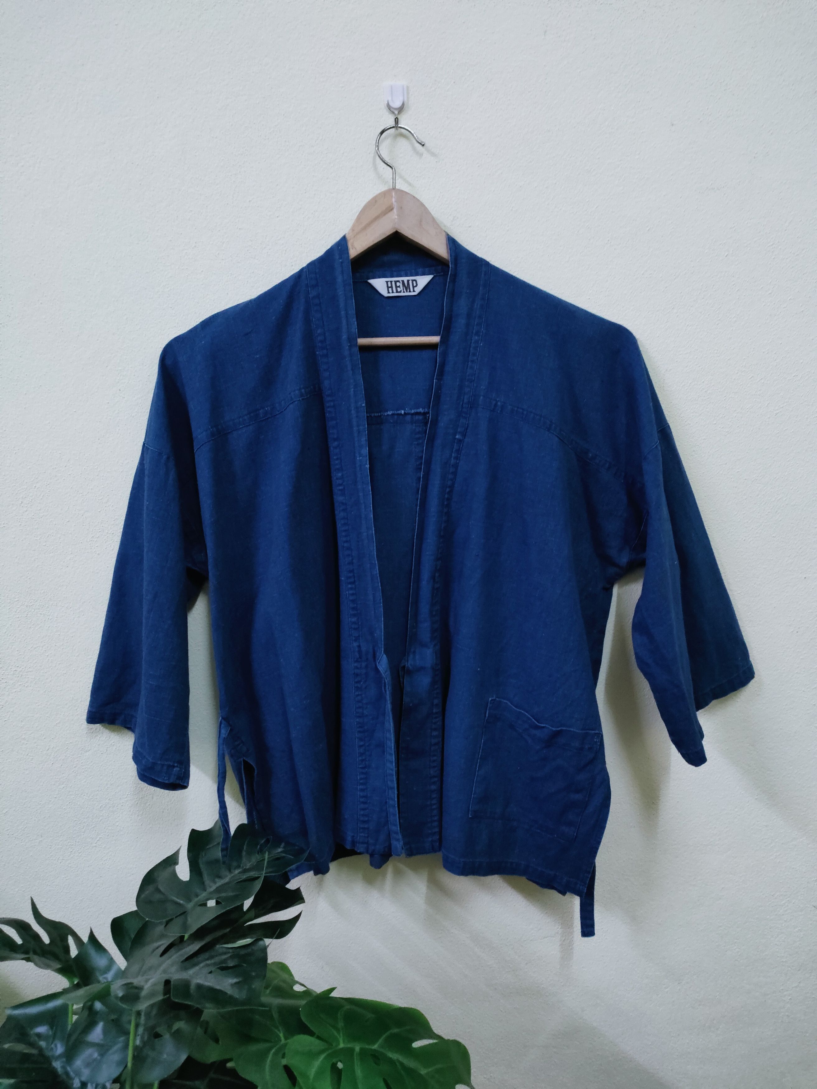 Japanese Brand Hemp Brand Kimono Blue Color Size US M / EU 48-50 / 2 - 1 Thumbnail