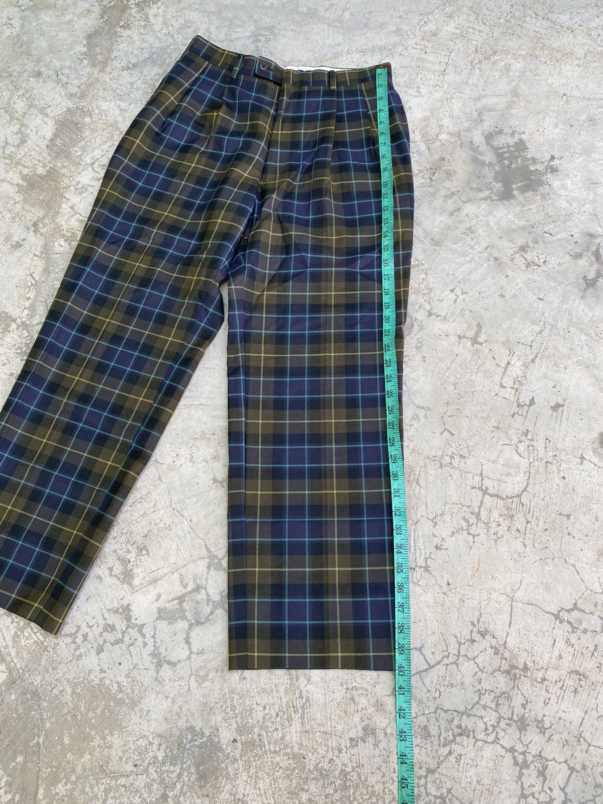 パンツ Old Christian Dior Wool Check Slacks Vintage 90s Christian Dior Separate Purple Check Pants Wool