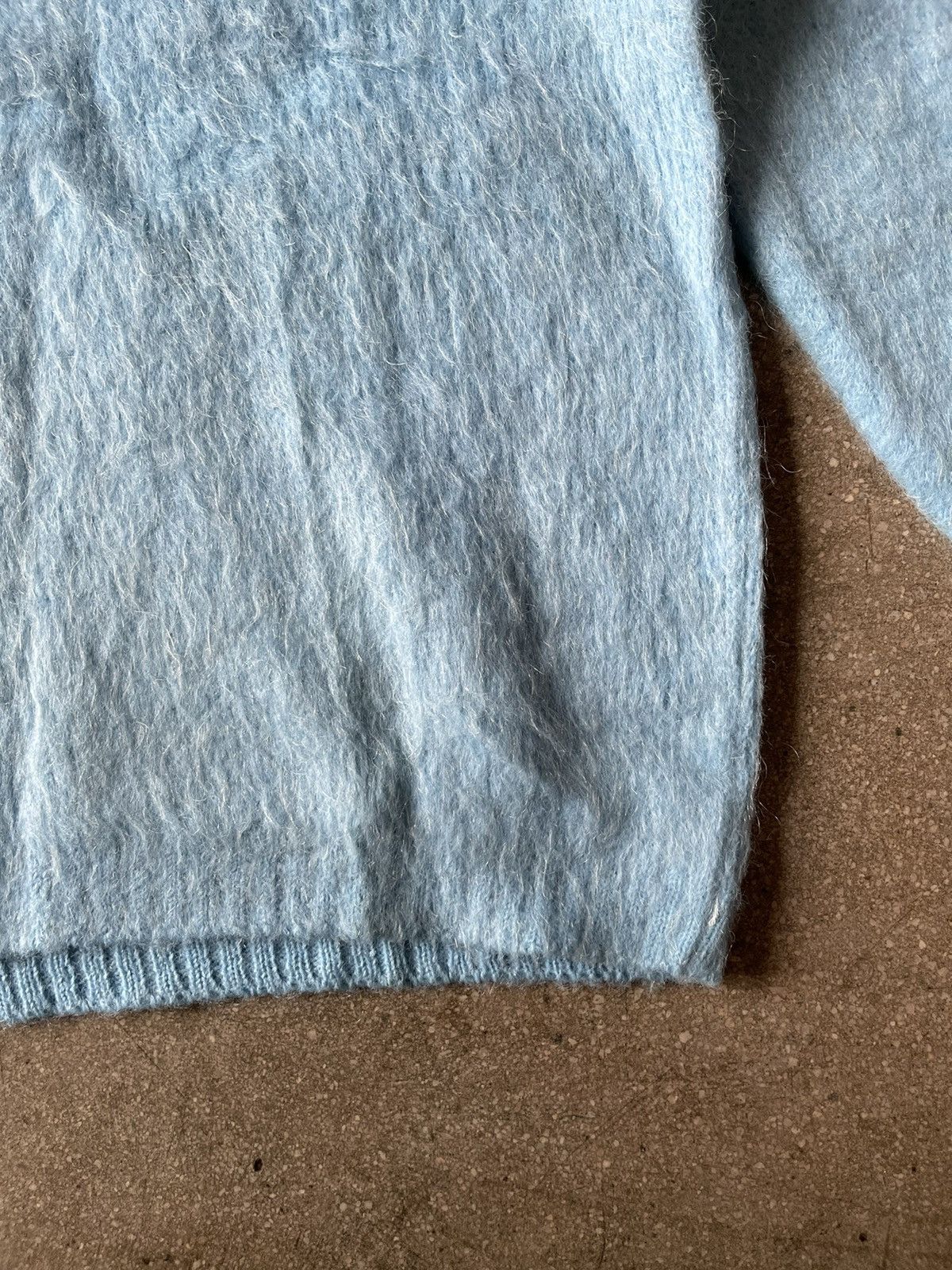 Vintage 60s Asymmetric sleeve shaggy mohair sweater Size US M / EU 48-50 / 2 - 6 Thumbnail
