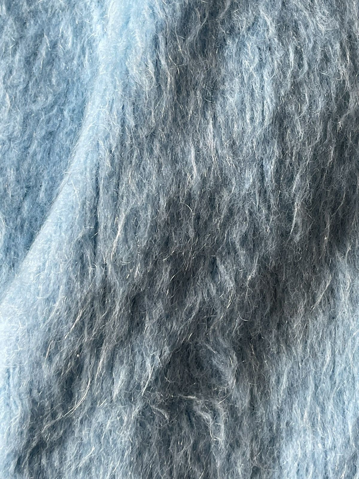 Vintage 60s Asymmetric sleeve shaggy mohair sweater Size US M / EU 48-50 / 2 - 4 Thumbnail