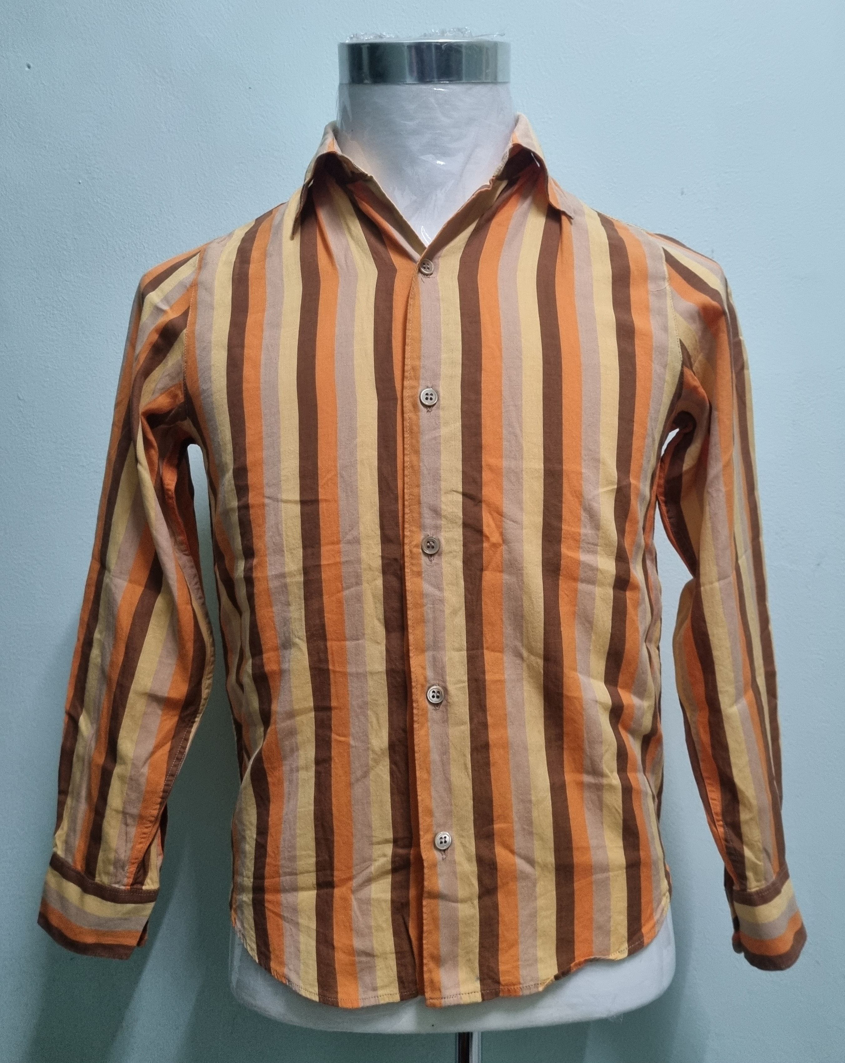 A.P.C Striped Button Up Shirt