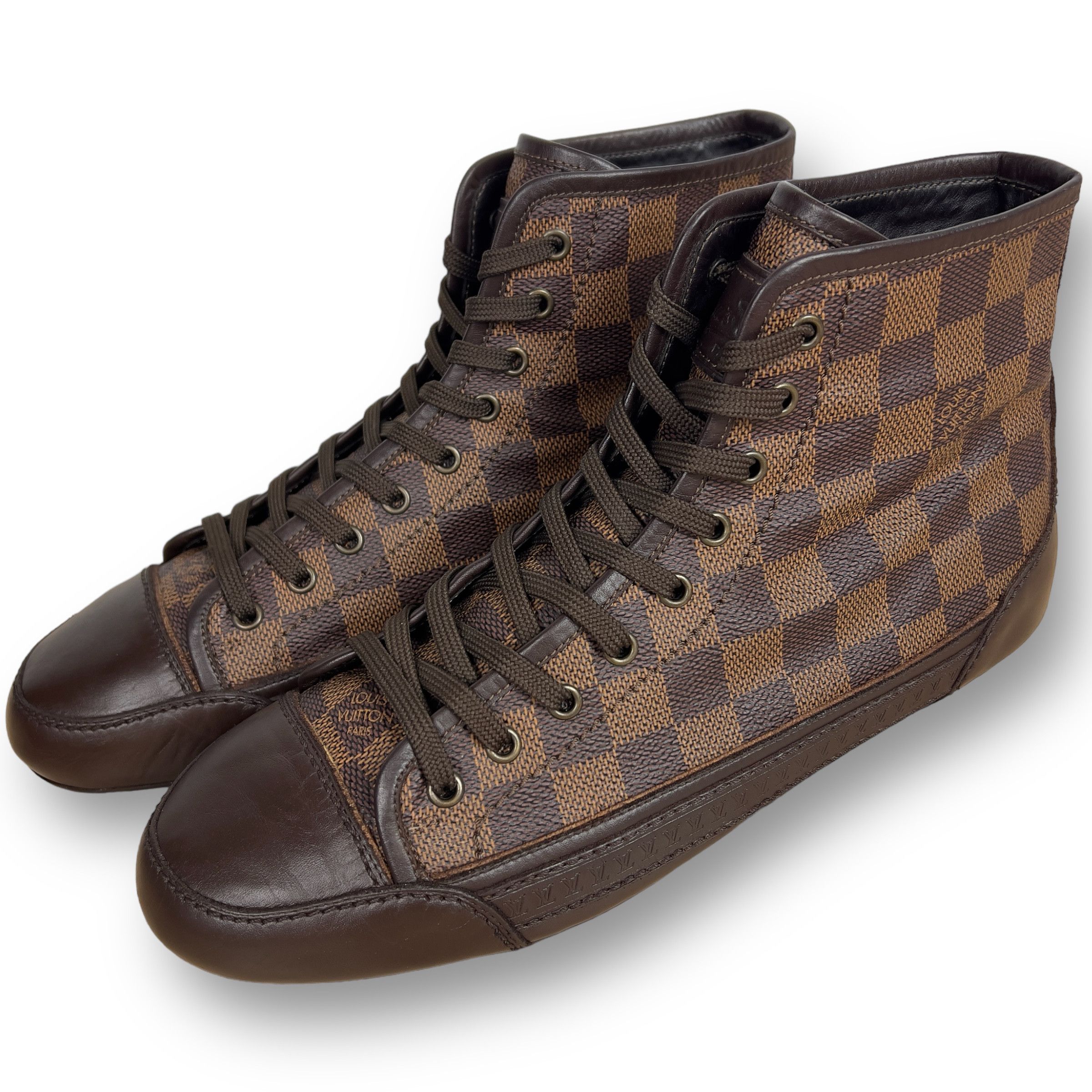 Louis Vuitton Brooklyn sneaker damier brown leather 9 LV or 10 US 43 EUR  BA1008