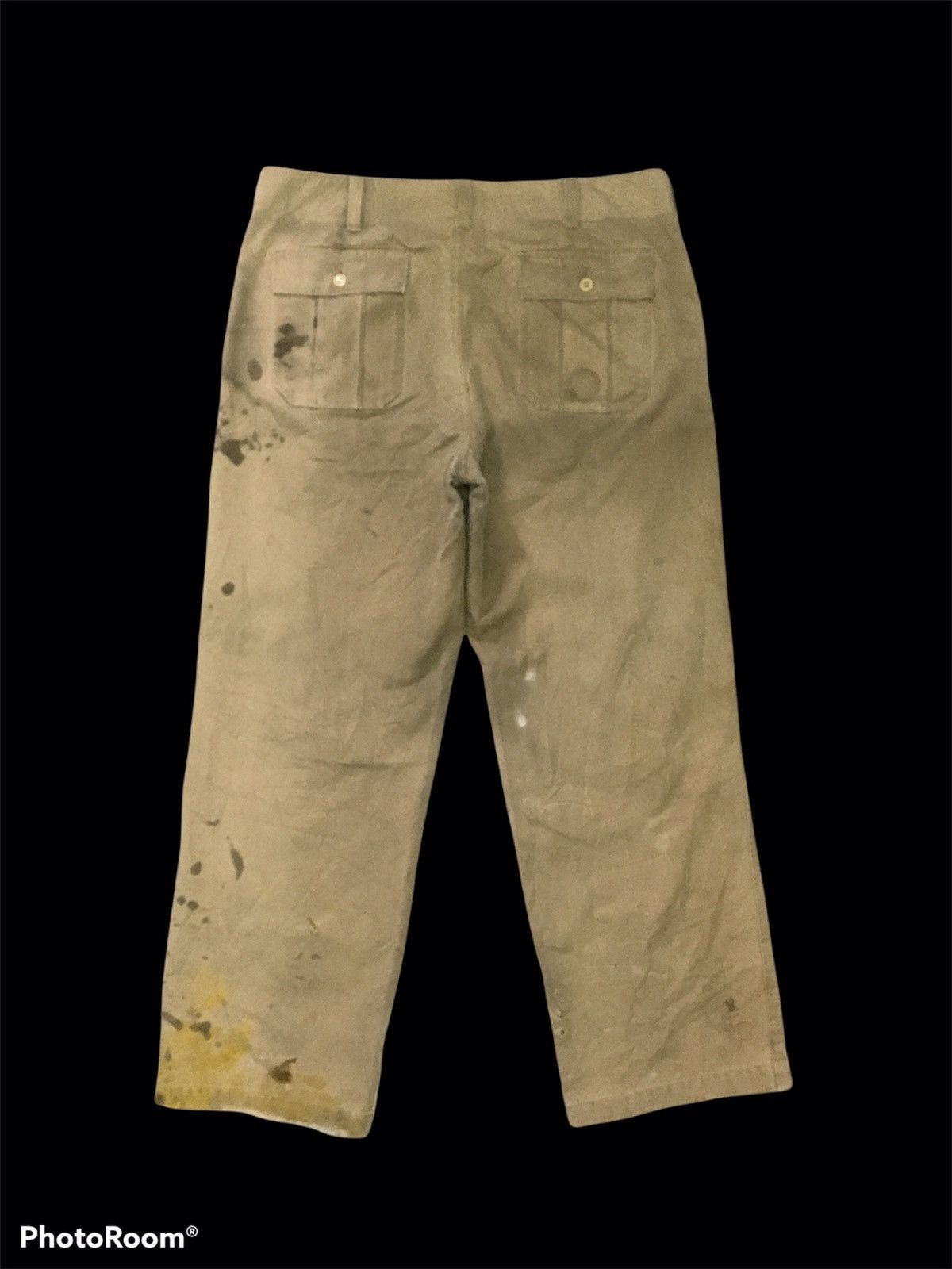 Japanese Brand × Vintage Unknown Vintage Destroyed Thrashed Skater Boy Cotton Pants Size US 33 - 5 Thumbnail