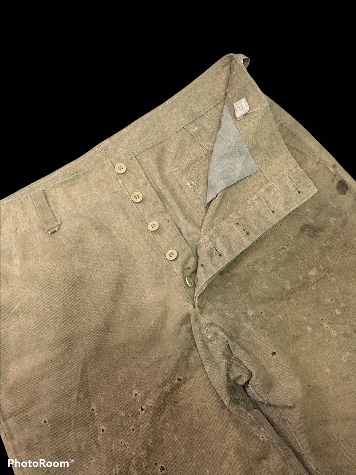 Japanese Brand × Vintage Unknown Vintage Destroyed Thrashed Skater Boy Cotton Pants Size US 33 - 7 Thumbnail