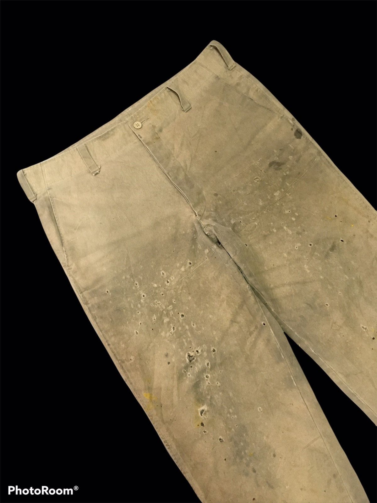 Japanese Brand × Vintage Unknown Vintage Destroyed Thrashed Skater Boy Cotton Pants Size US 33 - 4 Thumbnail