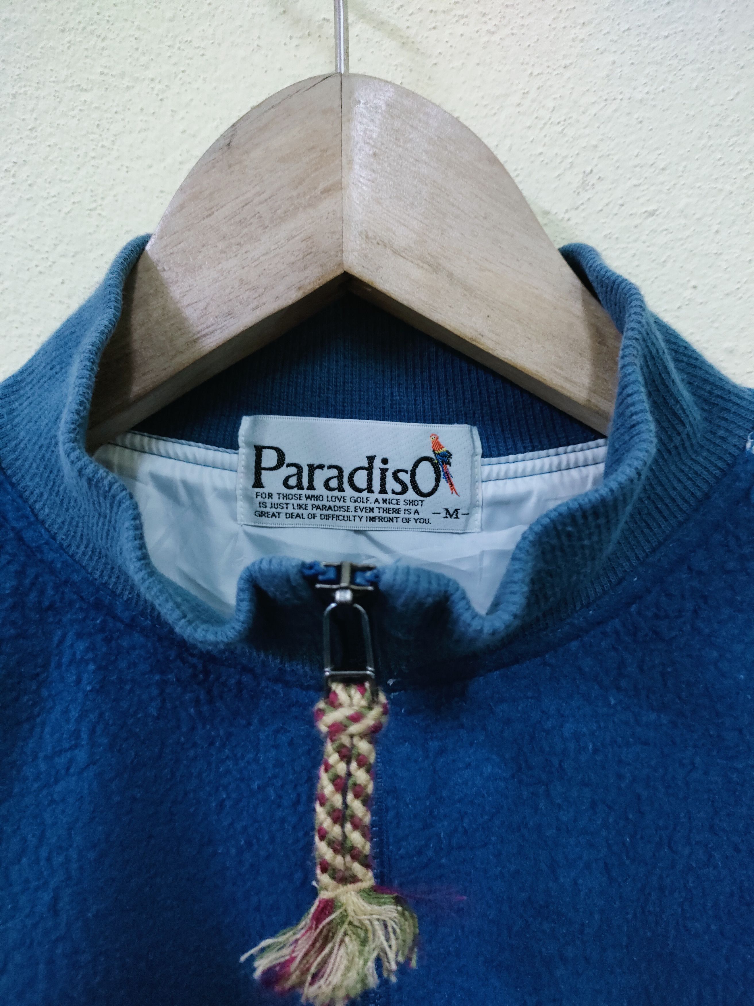 Japanese Brand × Vintage Vintage Paradiso Half Zipper Fleece Size US M / EU 48-50 / 2 - 7 Thumbnail