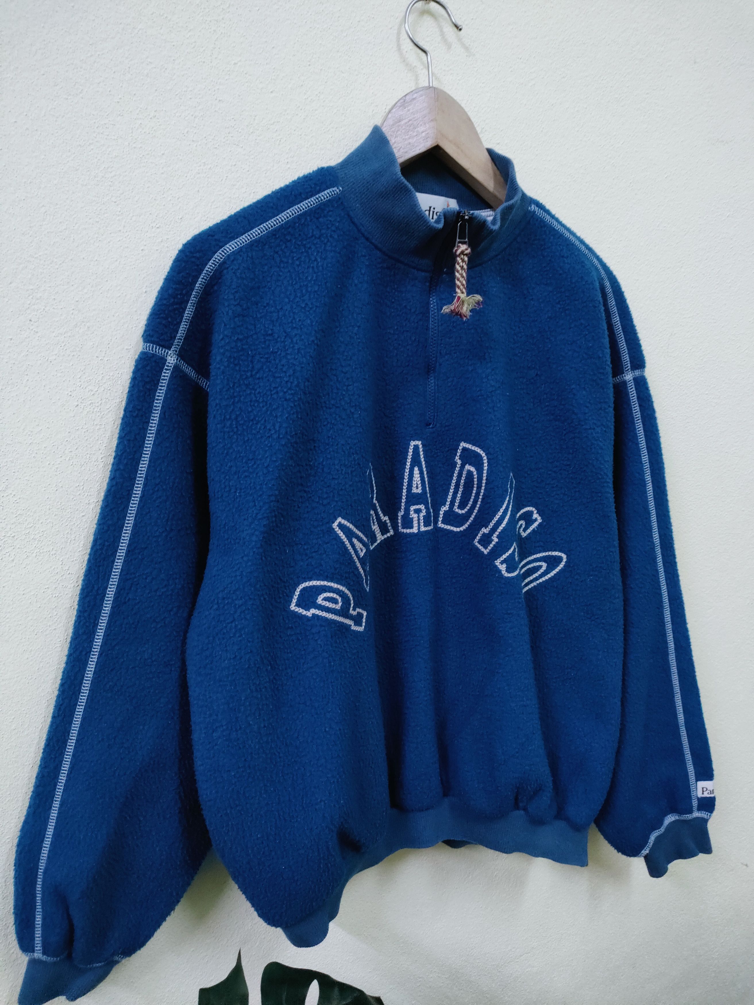Japanese Brand × Vintage Vintage Paradiso Half Zipper Fleece Size US M / EU 48-50 / 2 - 6 Thumbnail