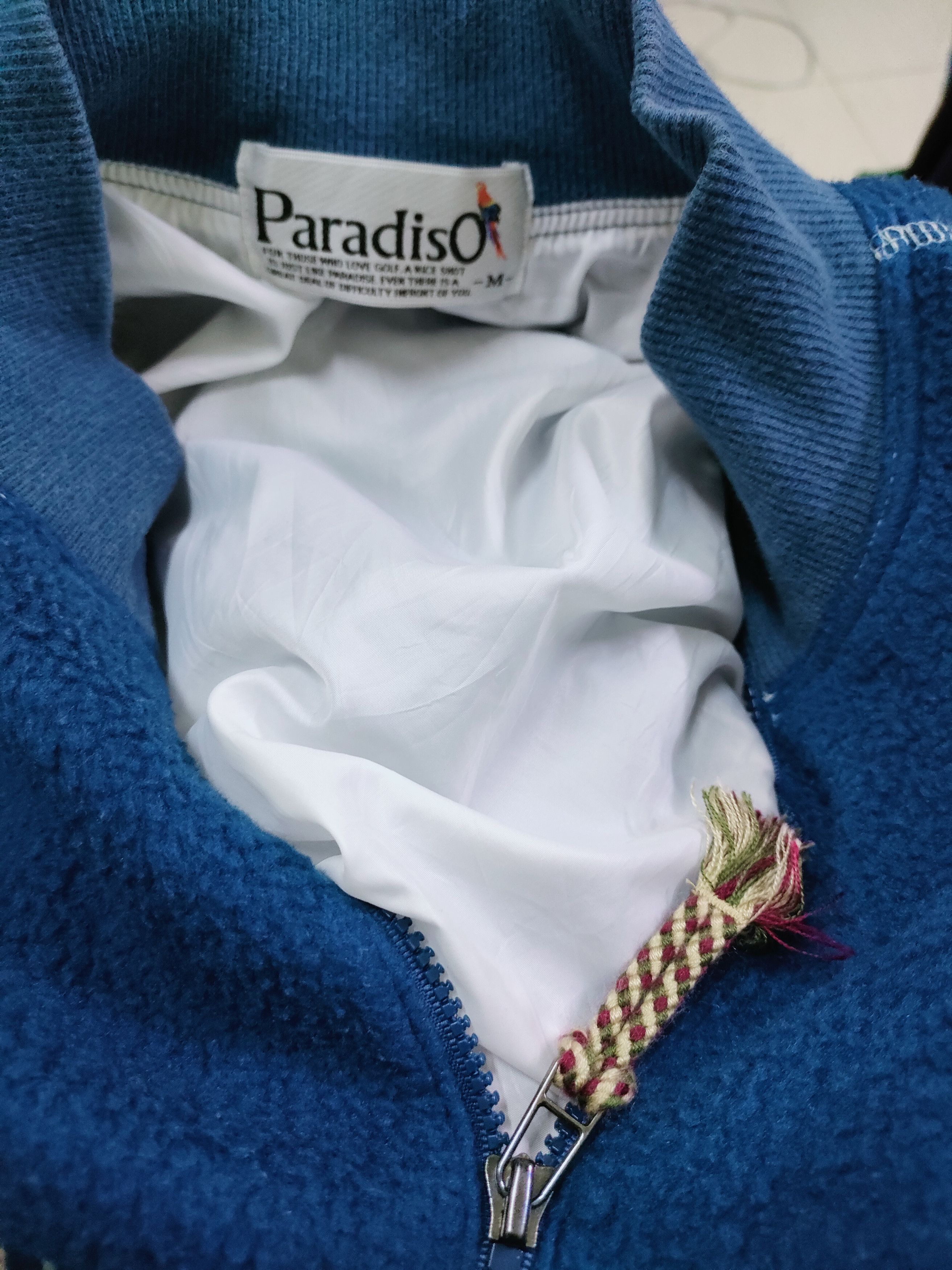 Japanese Brand × Vintage Vintage Paradiso Half Zipper Fleece Size US M / EU 48-50 / 2 - 2 Thumbnail