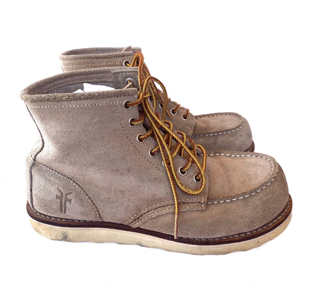 Frye × Japanese Brand Vintage Military FRYE Suede Leather Combat Boots Size US 6.5 / EU 39-40 - 2 Thumbnail