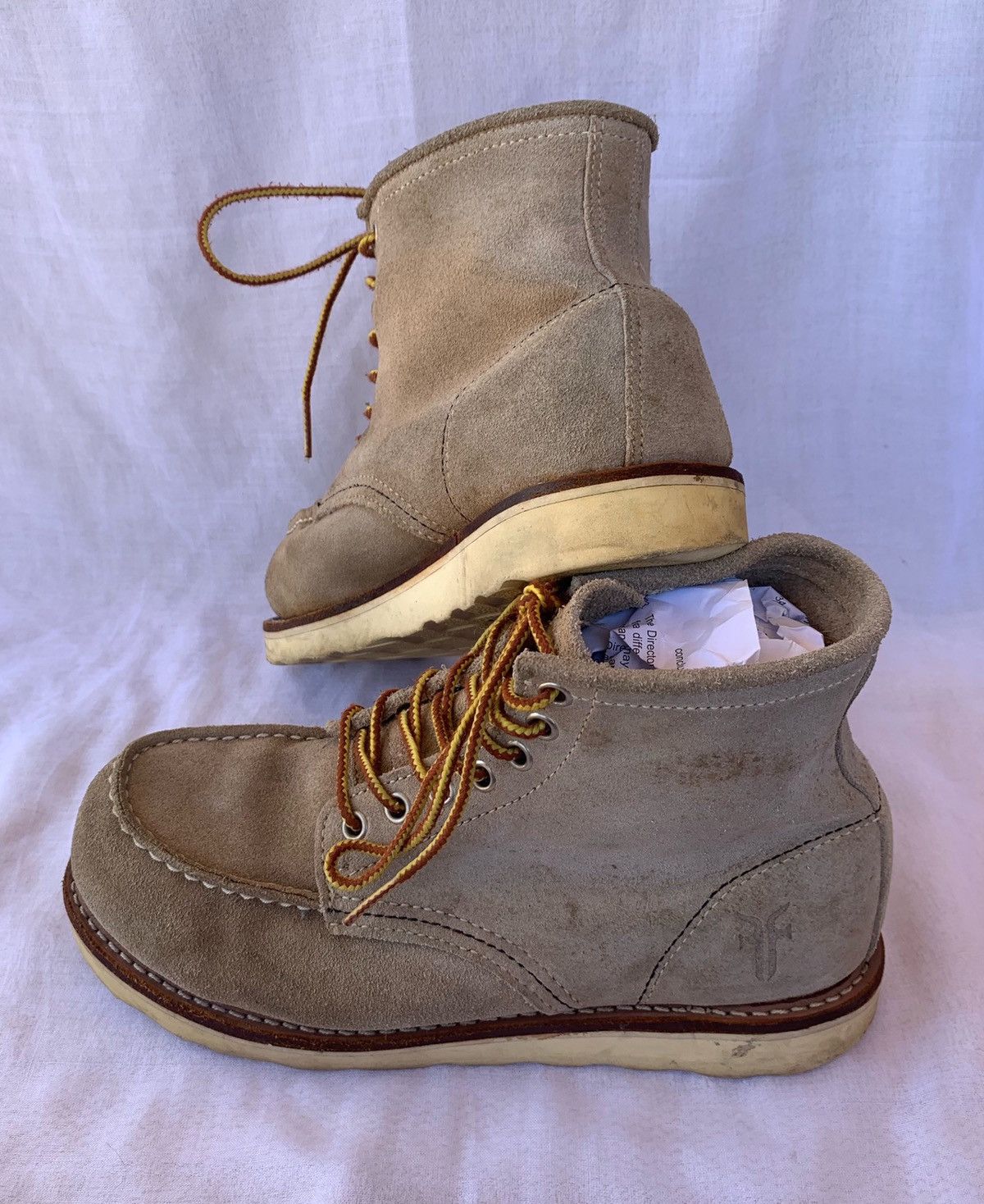 Frye × Japanese Brand Vintage Military FRYE Suede Leather Combat Boots Size US 6.5 / EU 39-40 - 8 Thumbnail
